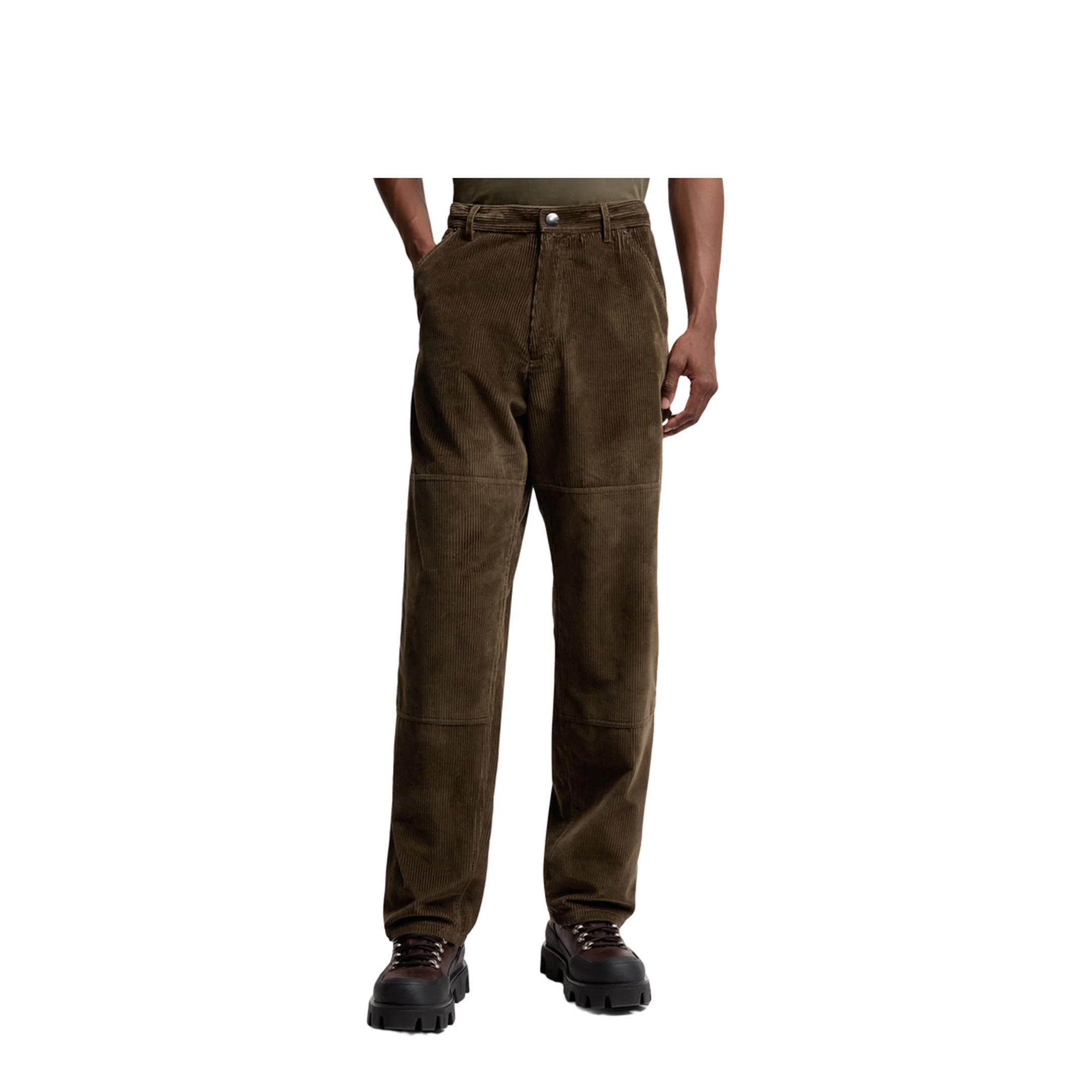Casual Pants Suede Dark Brown - Image 3