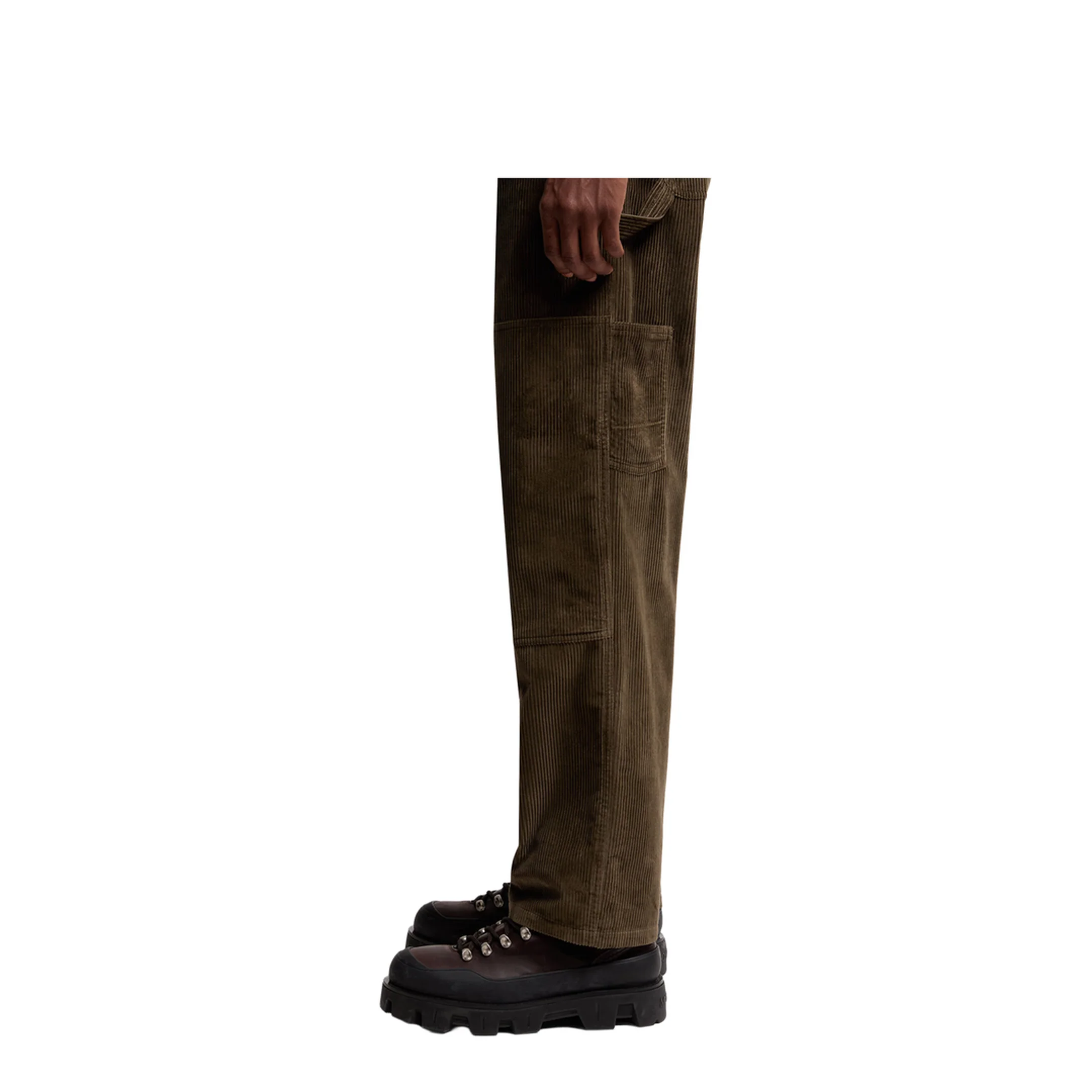 Casual Pants Suede Dark Brown - Image 4
