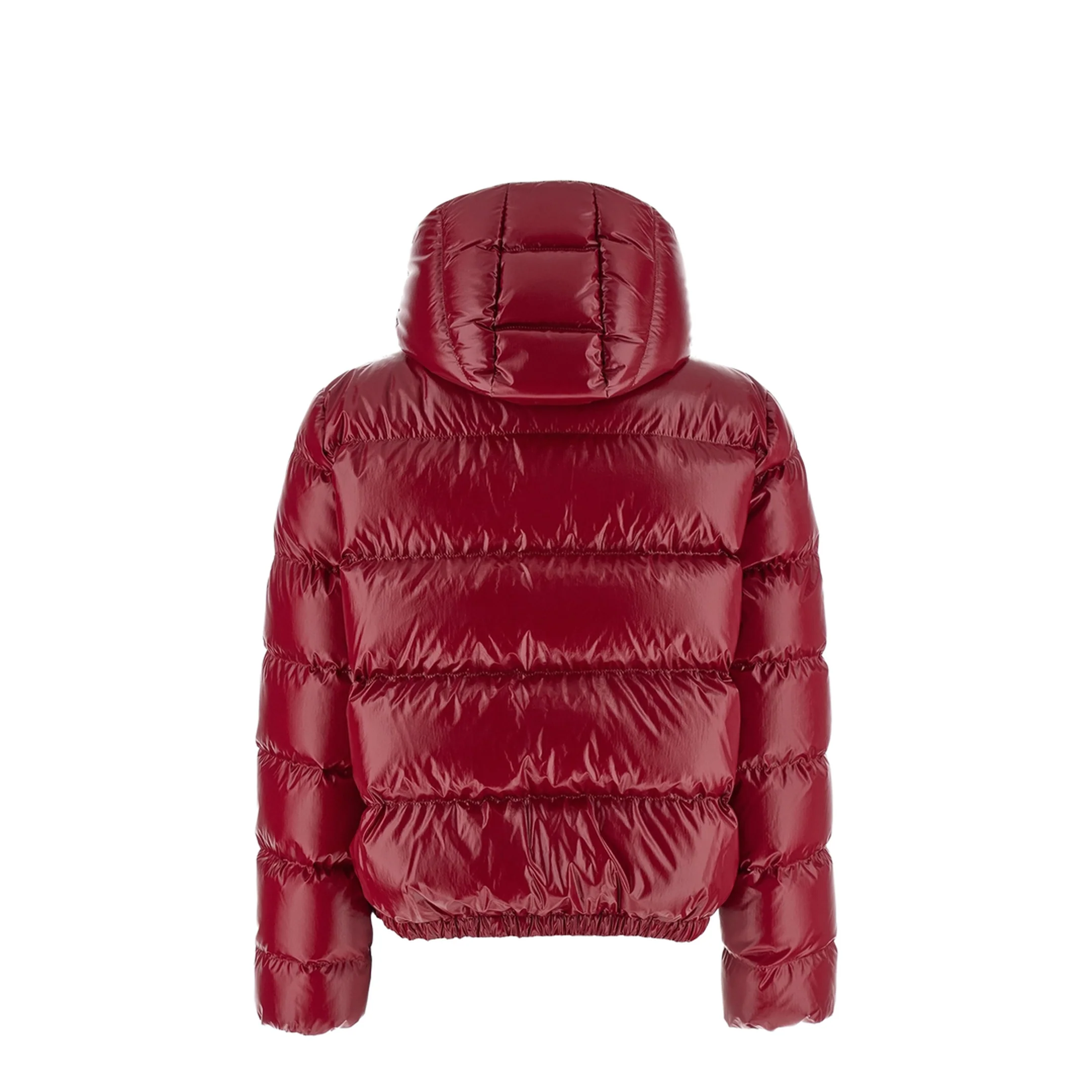 Cherry Pink Andro Hooded Short Down Jacket - Image 4