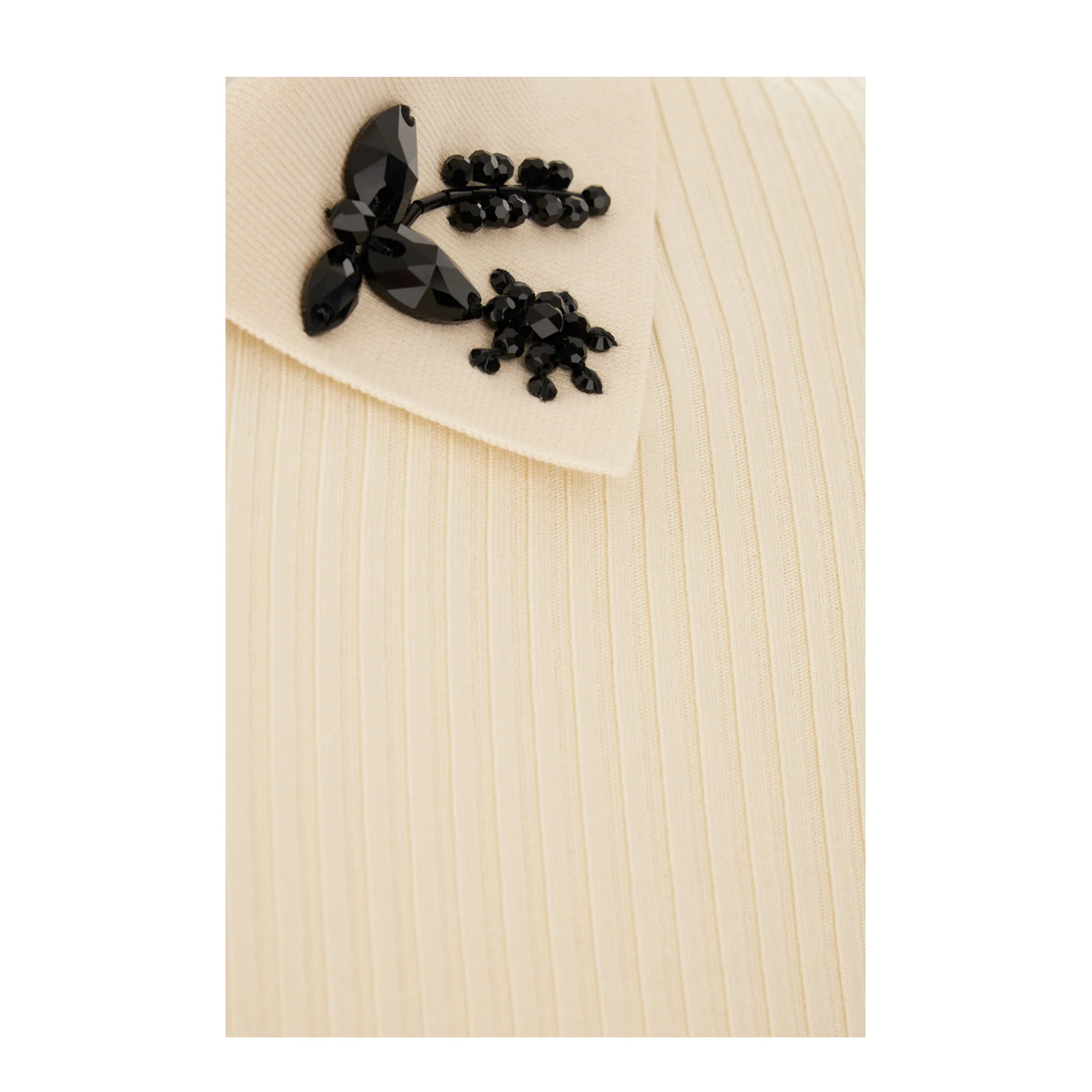 Cotton Polo Shirt With Handmade Beads - Image 3