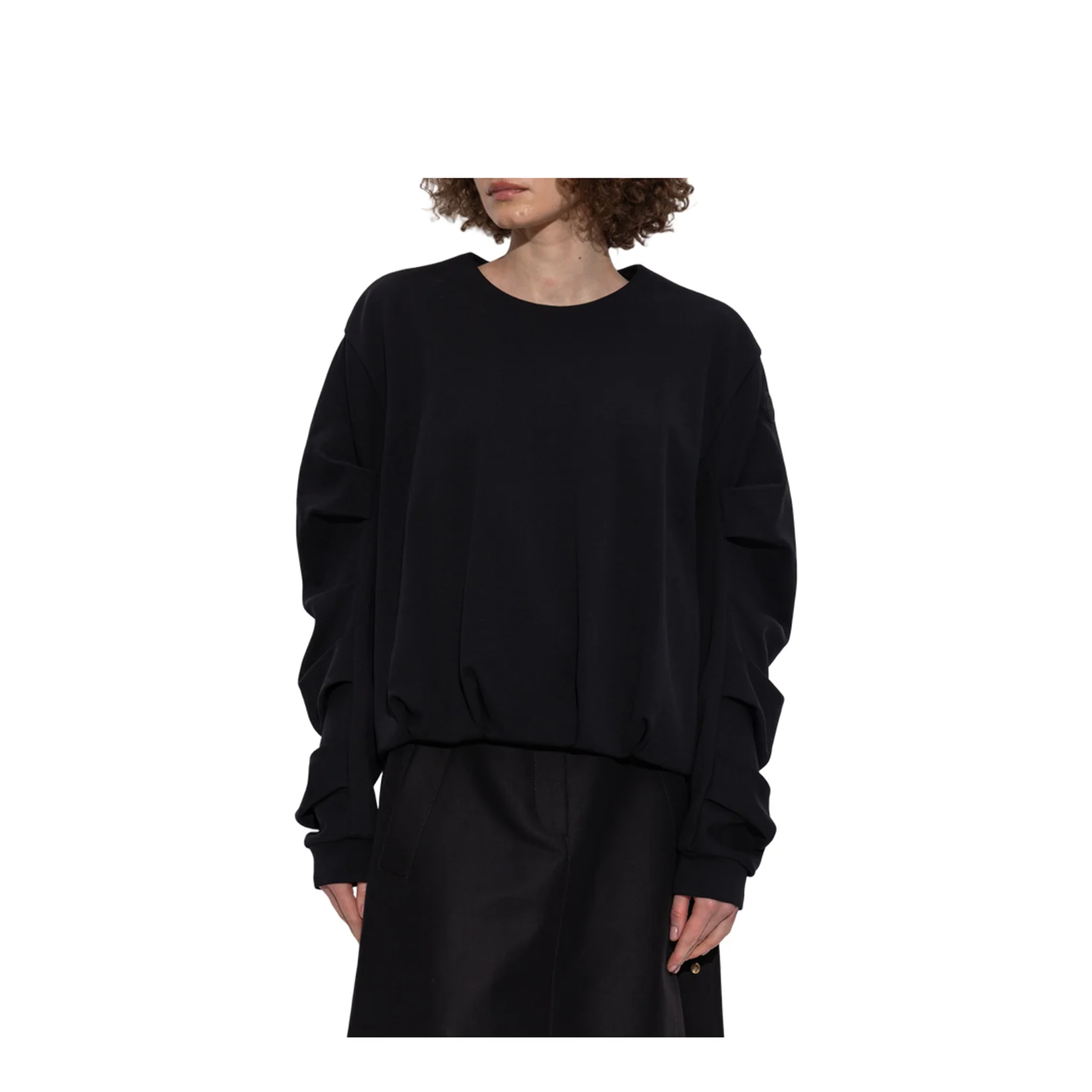 Cotton Sweatshirt Black - Image 3