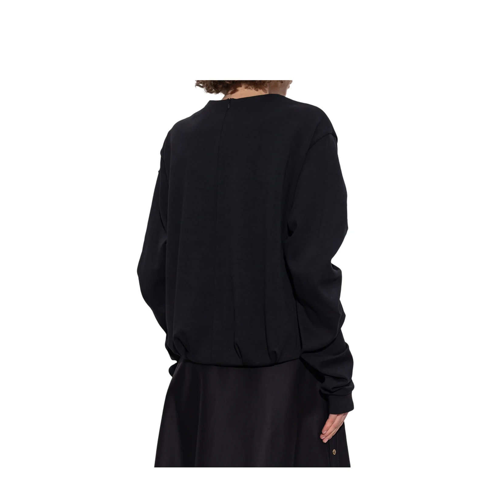 Cotton Sweatshirt Black - Image 4