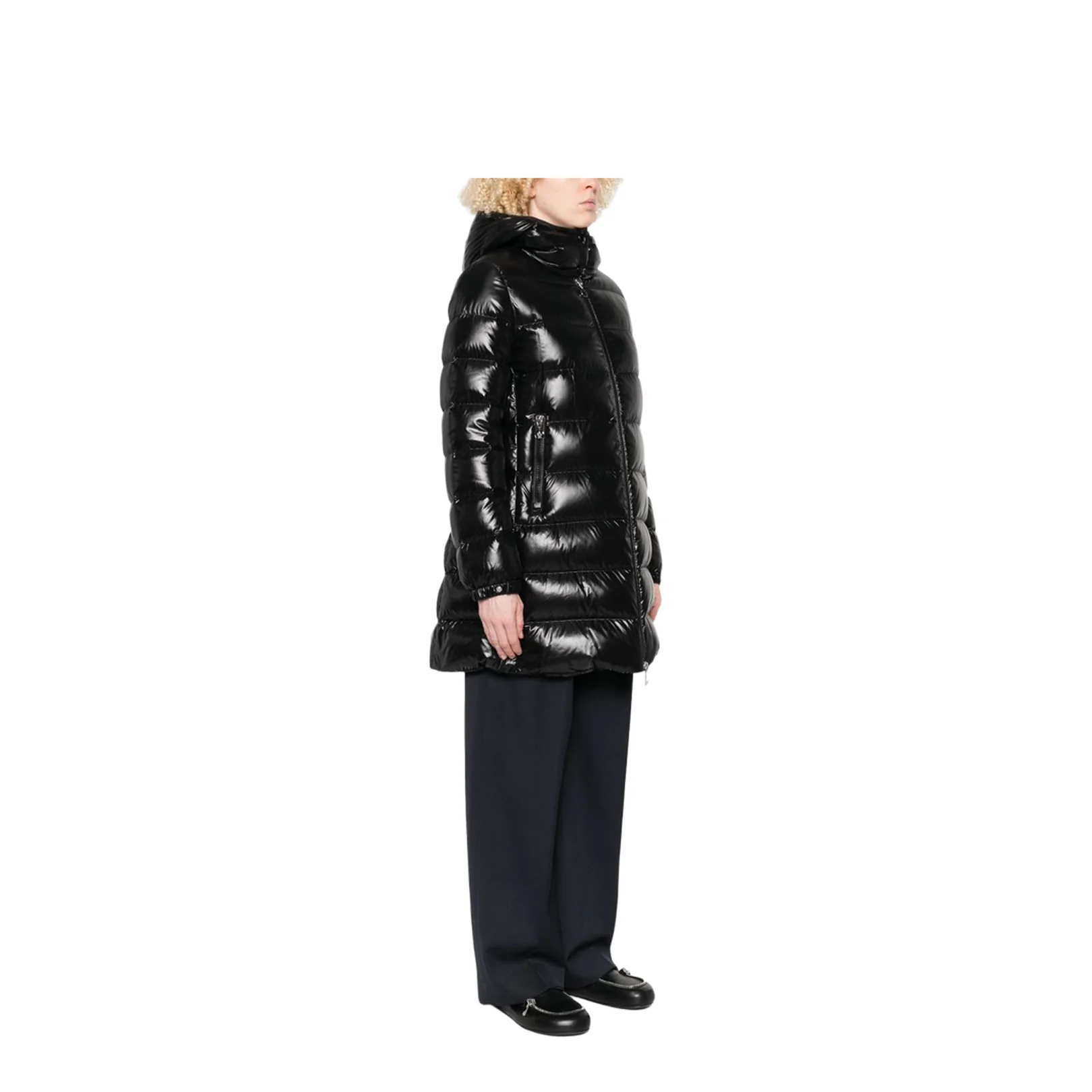 Courcelles Hooded Mid-Length Down Jacket - Image 5