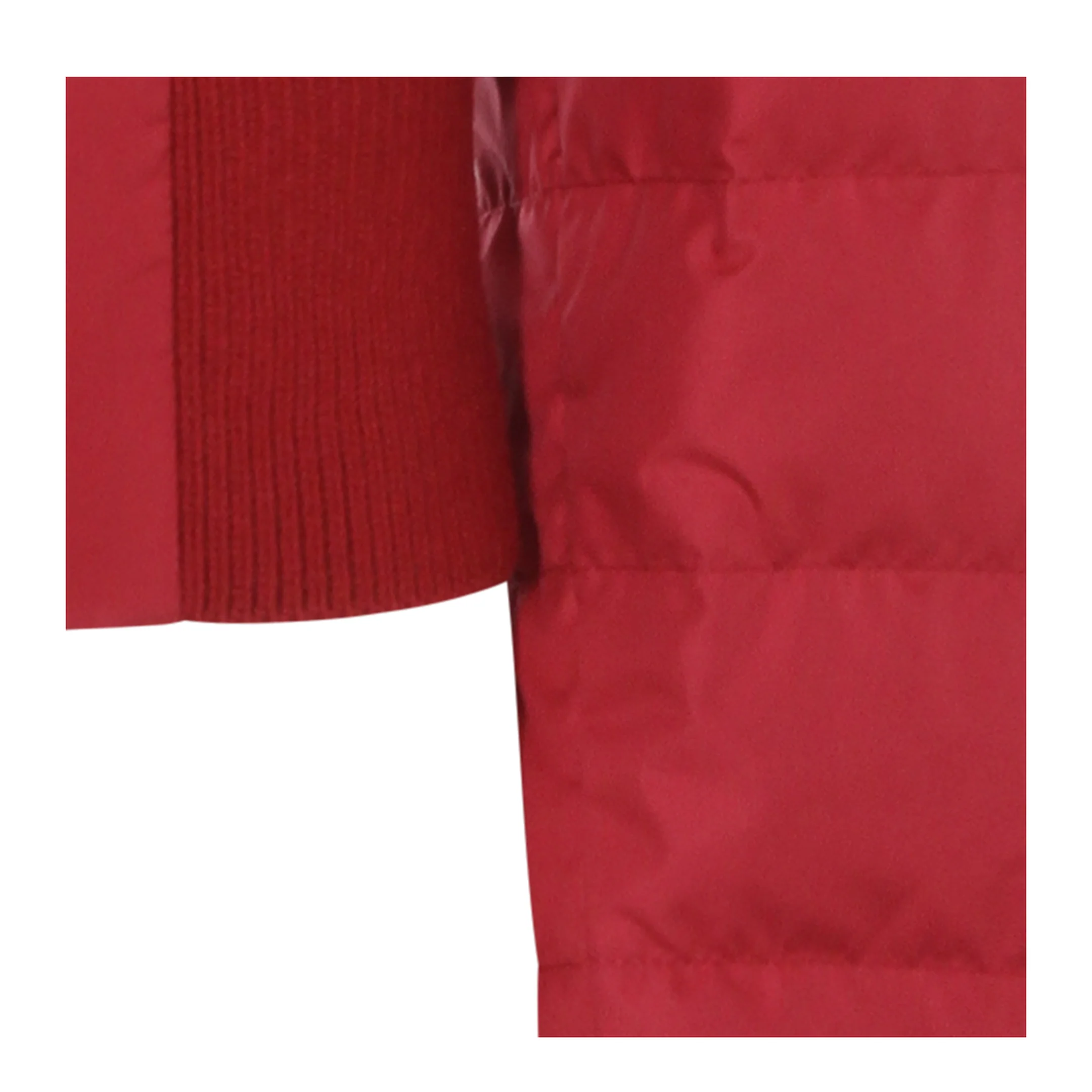 Cropped Down Jacket - Berry Red - Image 3