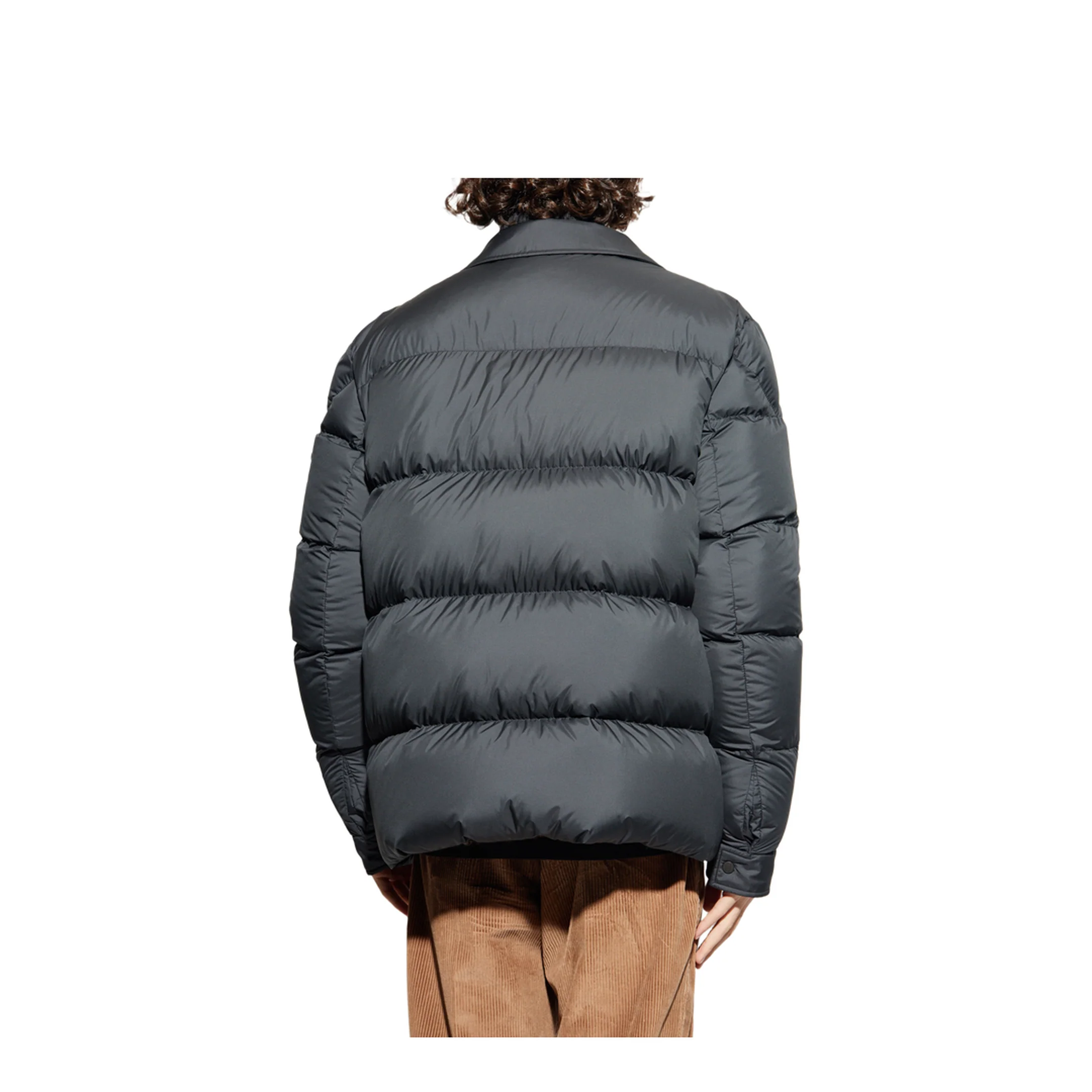 Black Pres Down Shirt Jacket - Image 4