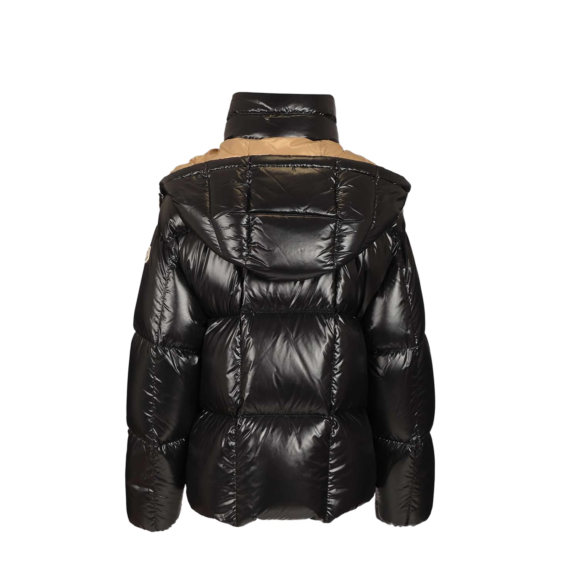 Black Parana Hooded Short Down Jacket - Image 4