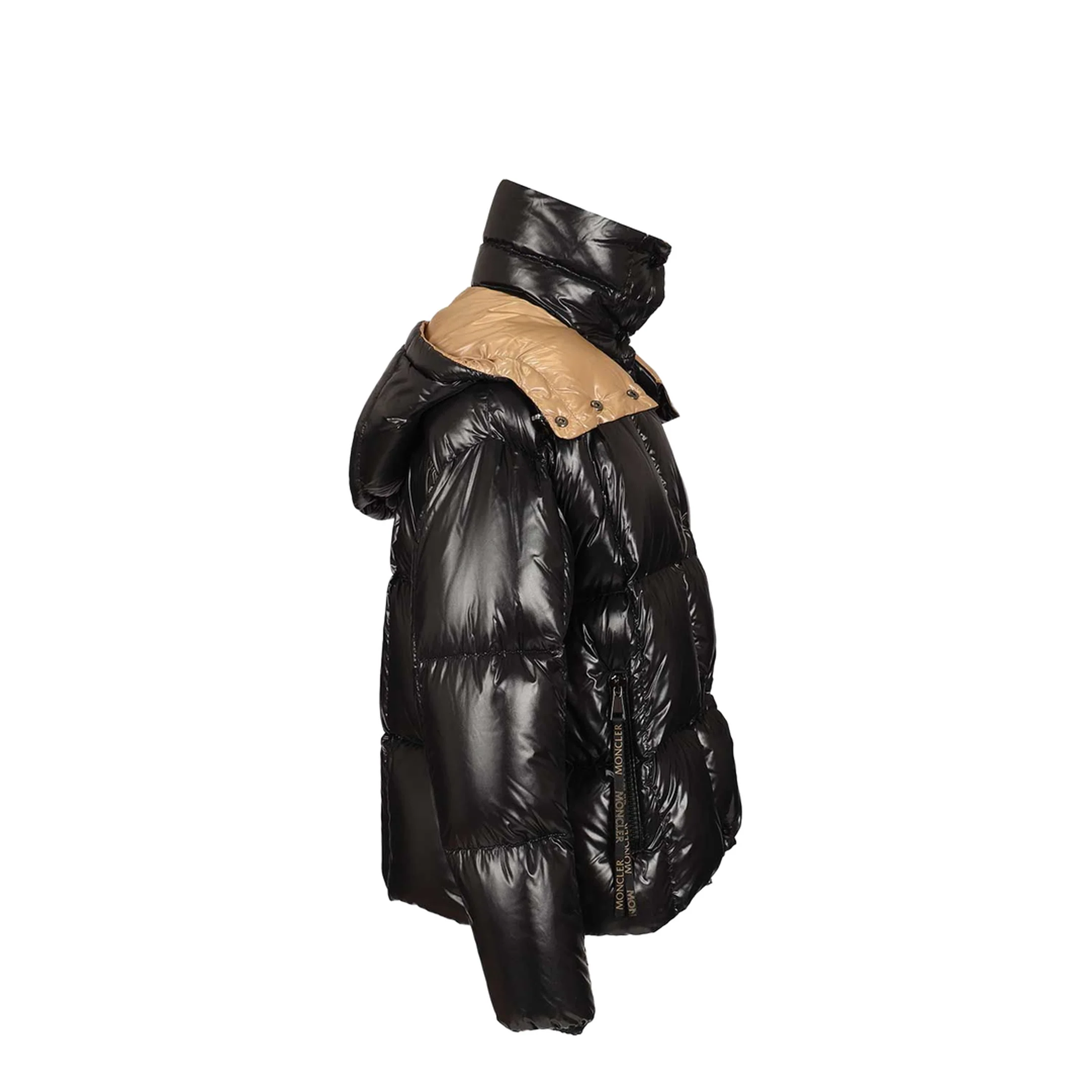 Black Parana Hooded Short Down Jacket - Image 5