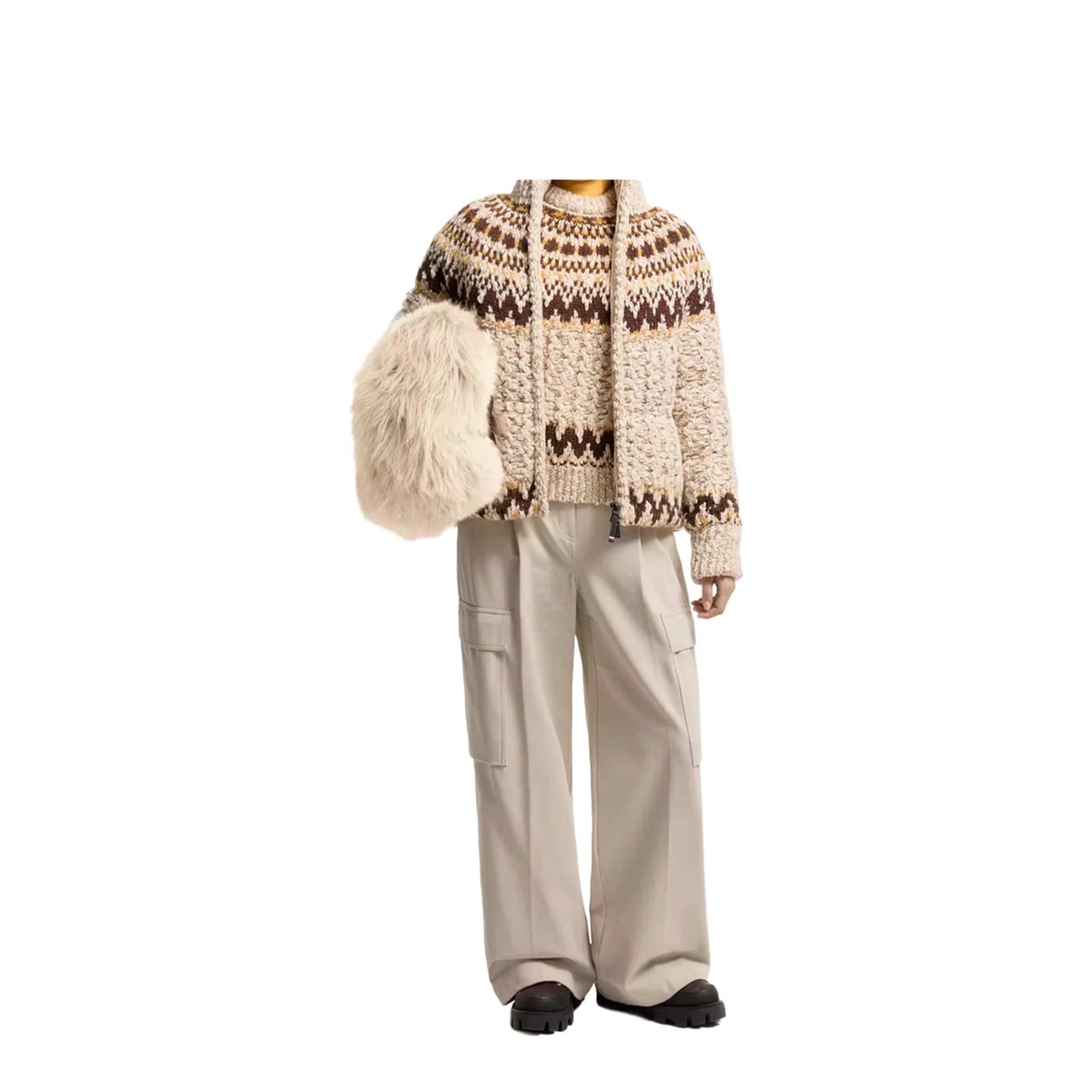 Girose Cardigan Zip Wool Blend - Image 4