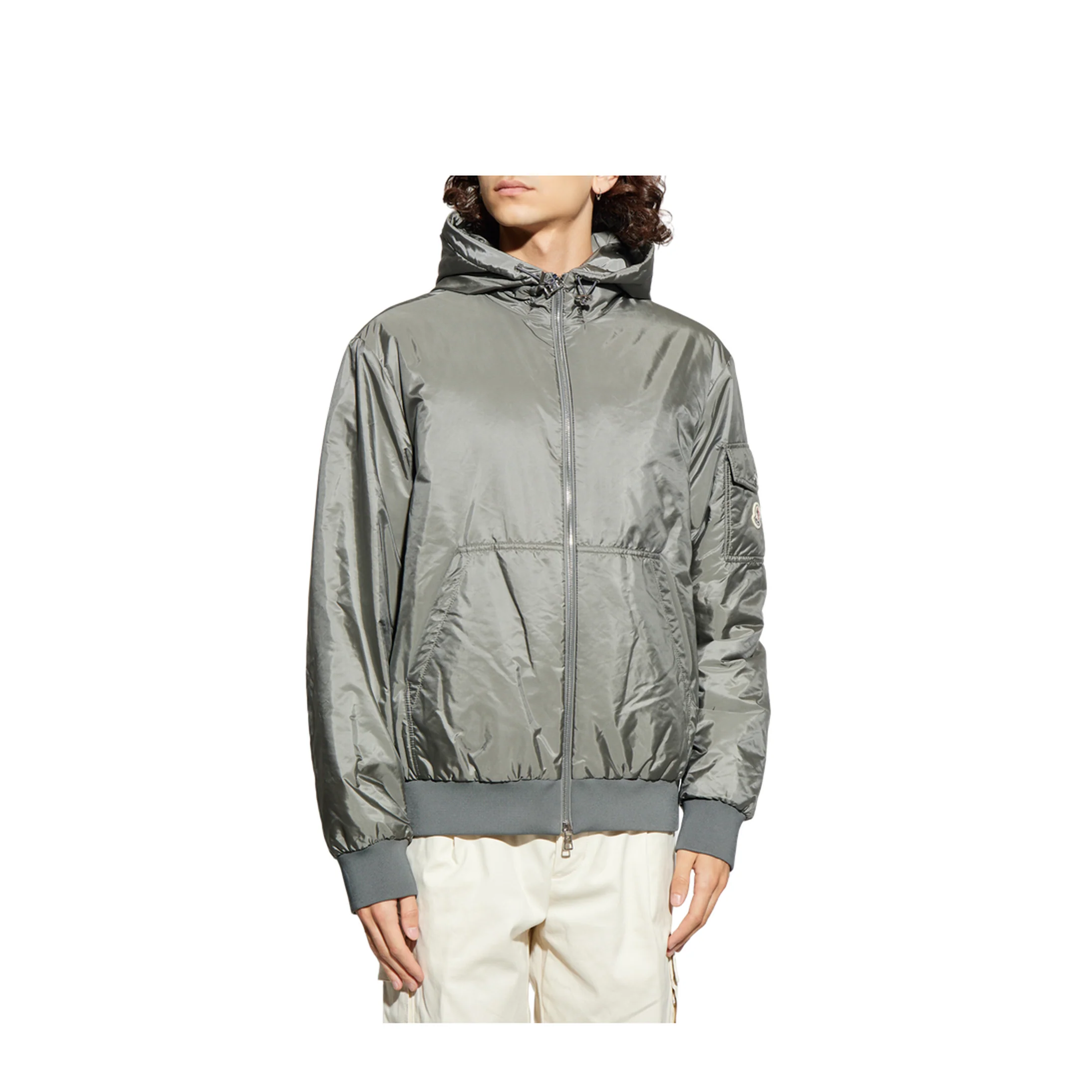 Gray Poiliot Hooded Short Down Jacket - Image 3