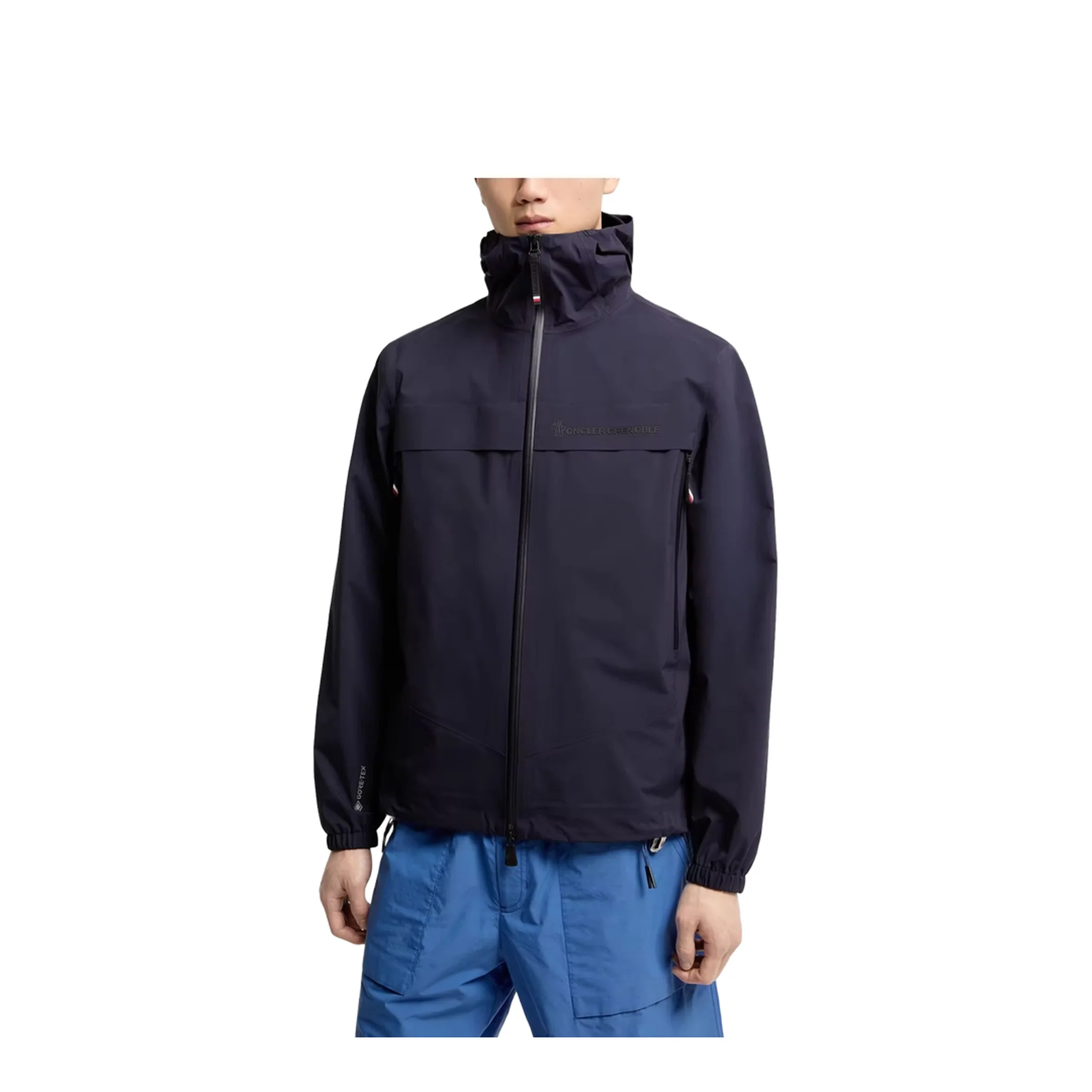 Hooded Shell Jacket - Navy Blue - Image 2