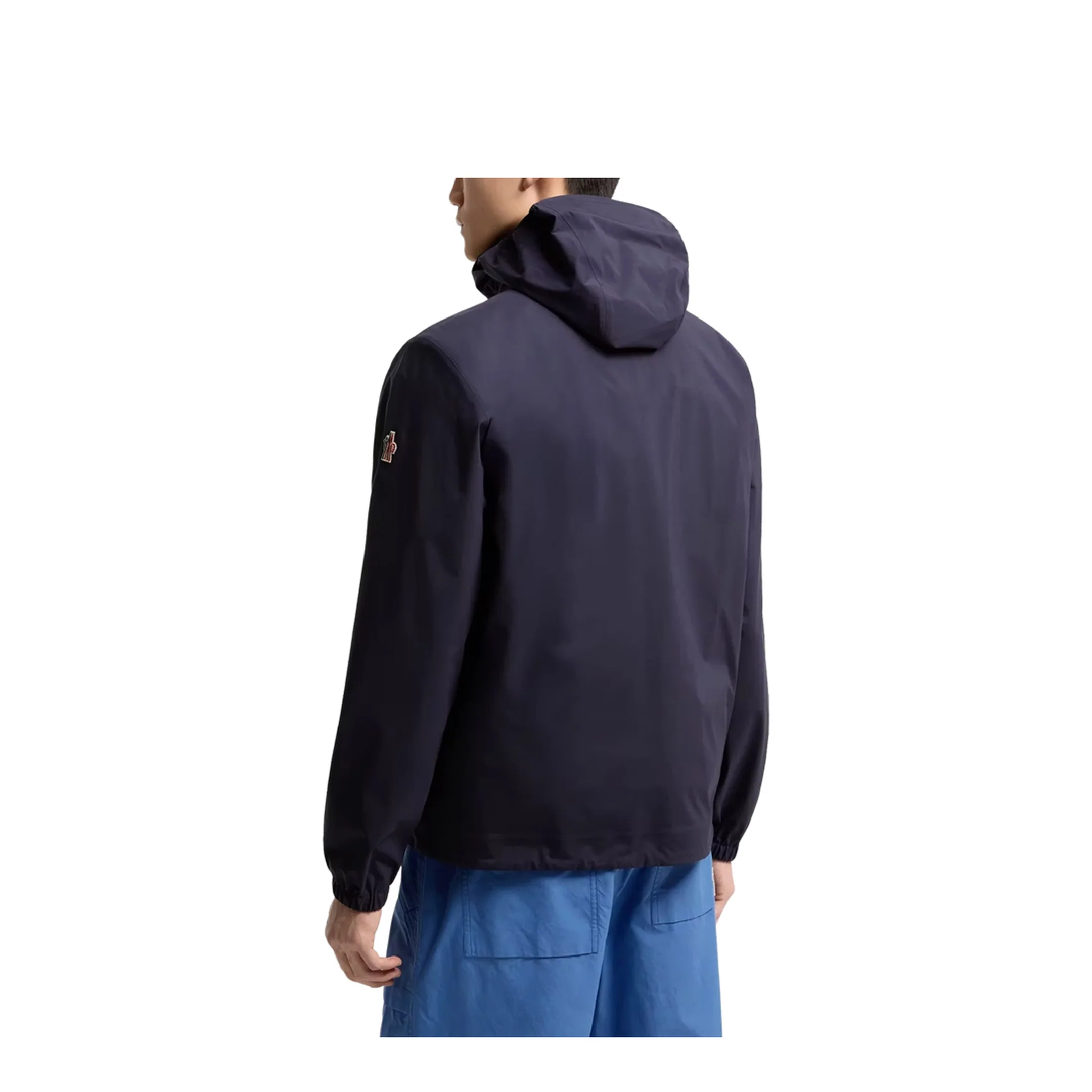 Hooded Shell Jacket - Navy Blue - Image 3