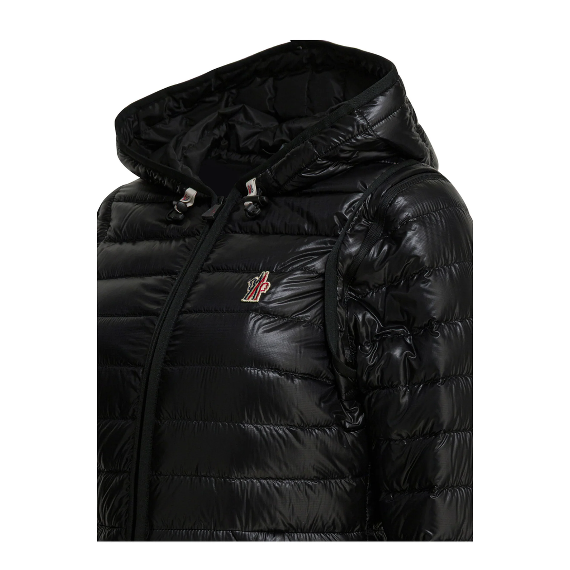 Karura Quilted Puffer Down Jacket - Black - Image 3
