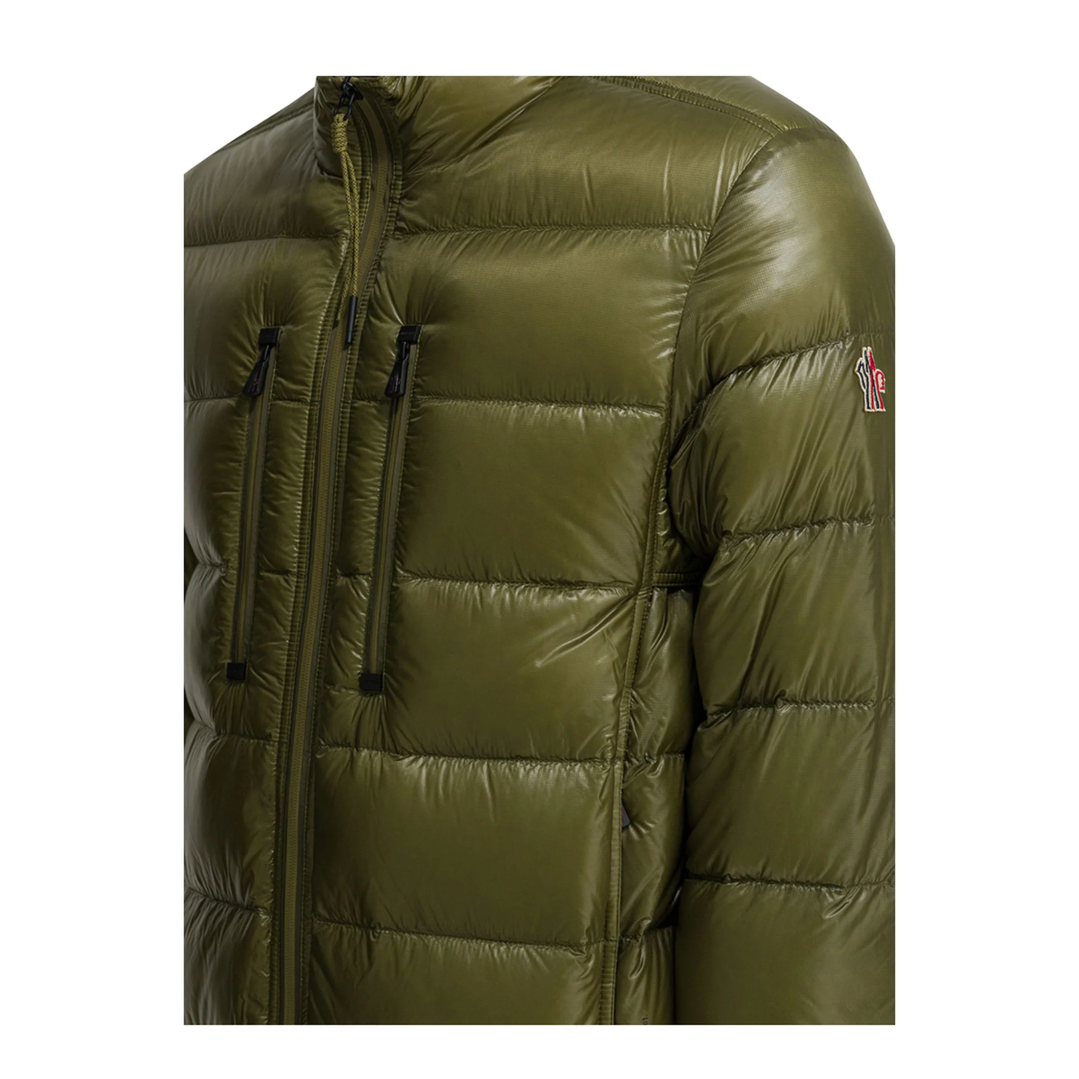Orres Packable Short Down Jacket - Olive Green - Image 3