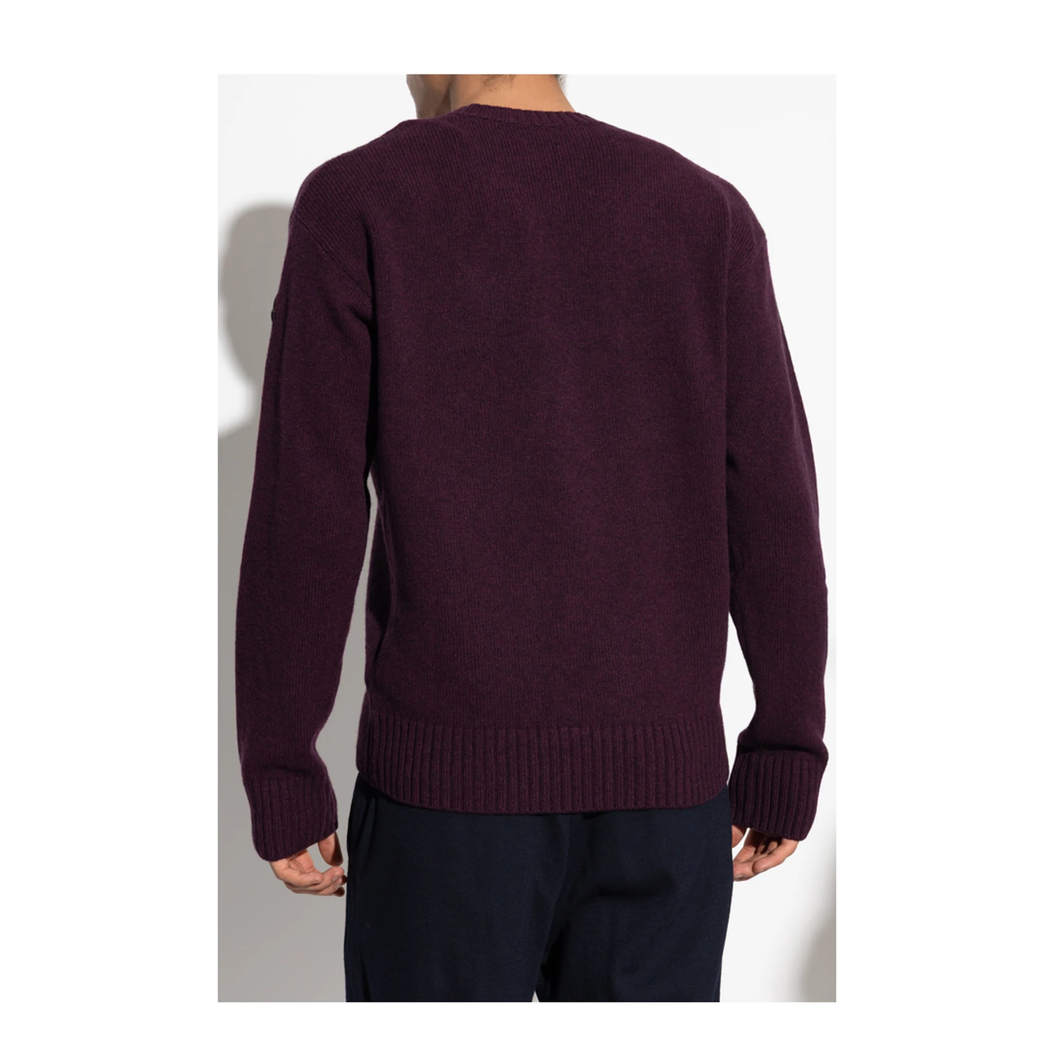 Purple Wool & Cashmere Sweater - Image 4