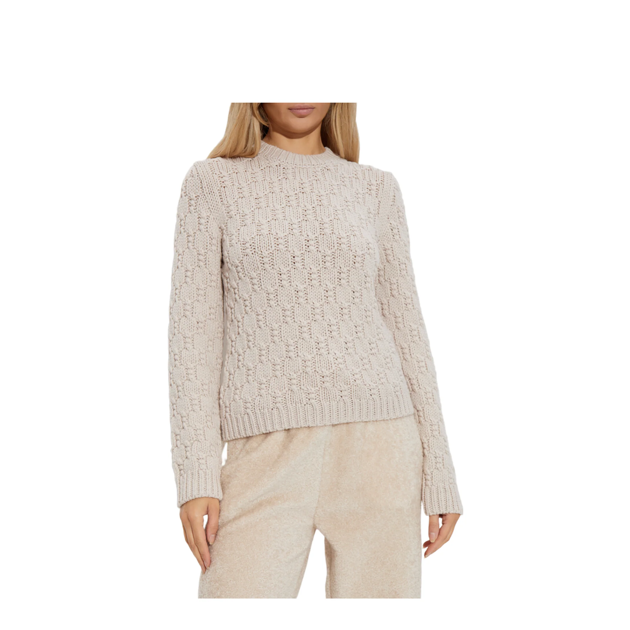 Knitted Sweater White - Image 3