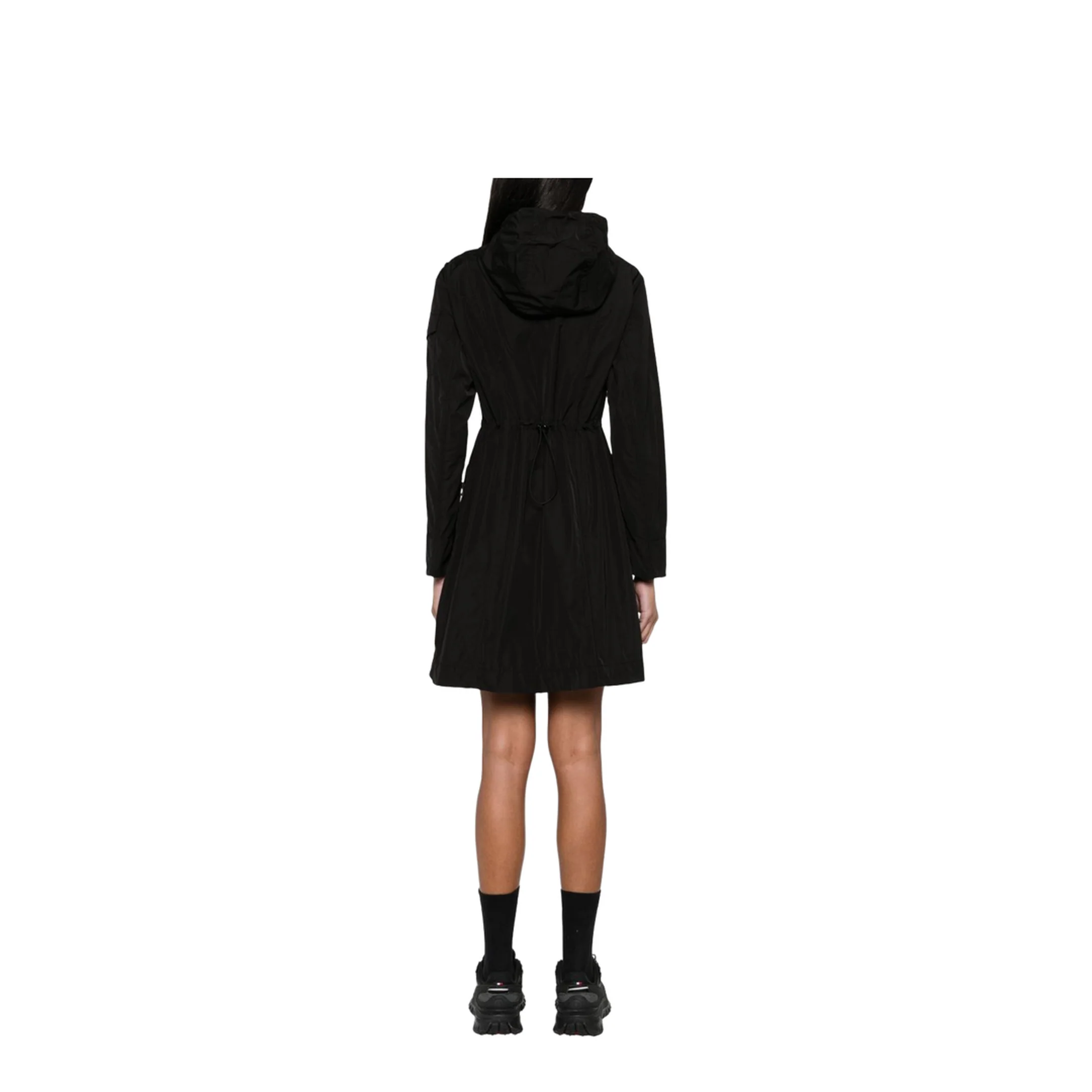 Laerte Cotton Blend Long Jacket Black - Image 2