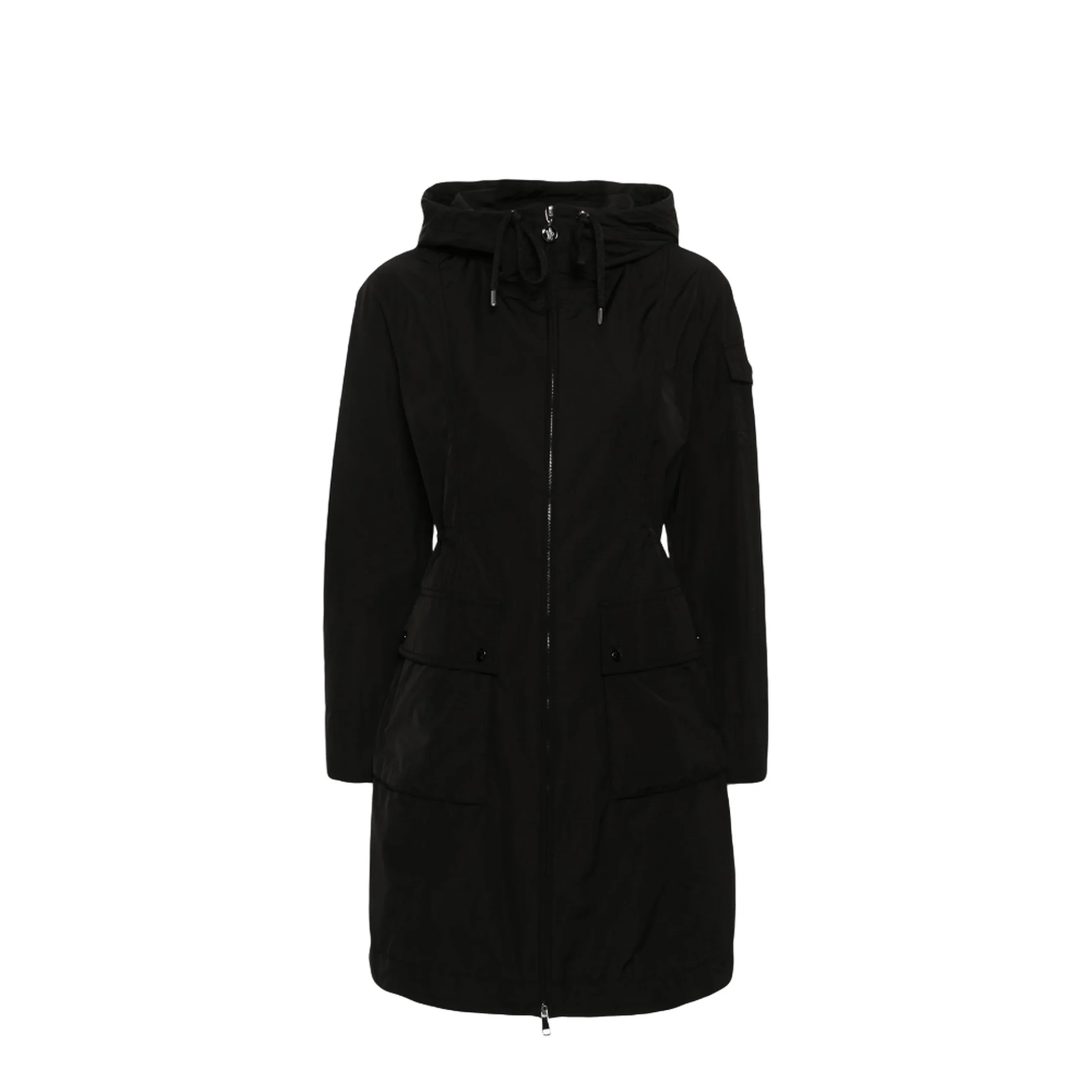 Laerte Cotton Blend Long Jacket Black - Image 5