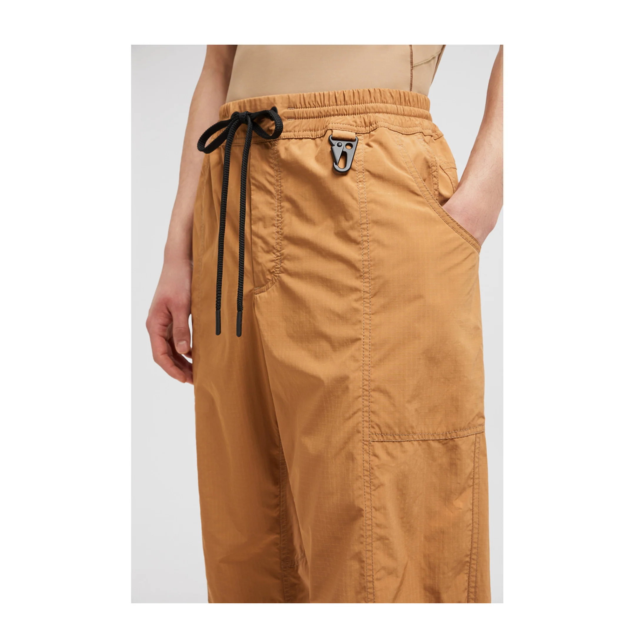 Light Brown Ripstop Jogging Trousers - Image 4
