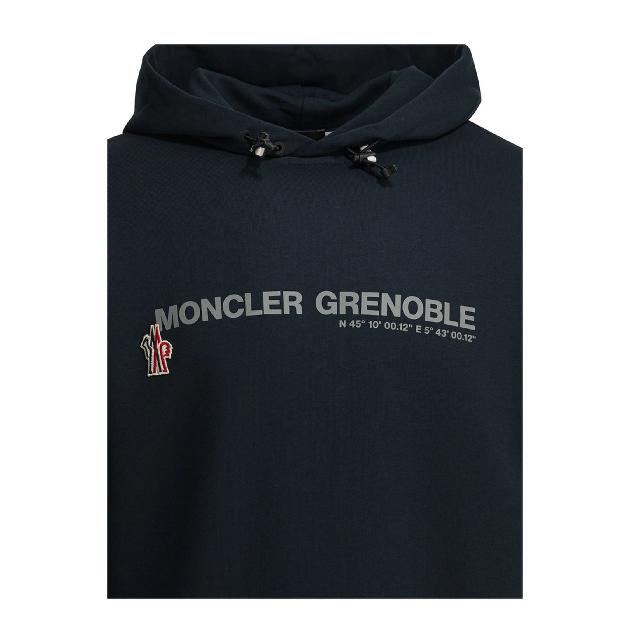 Logo Print Hoodie Sweatshirt Blue - Image 3