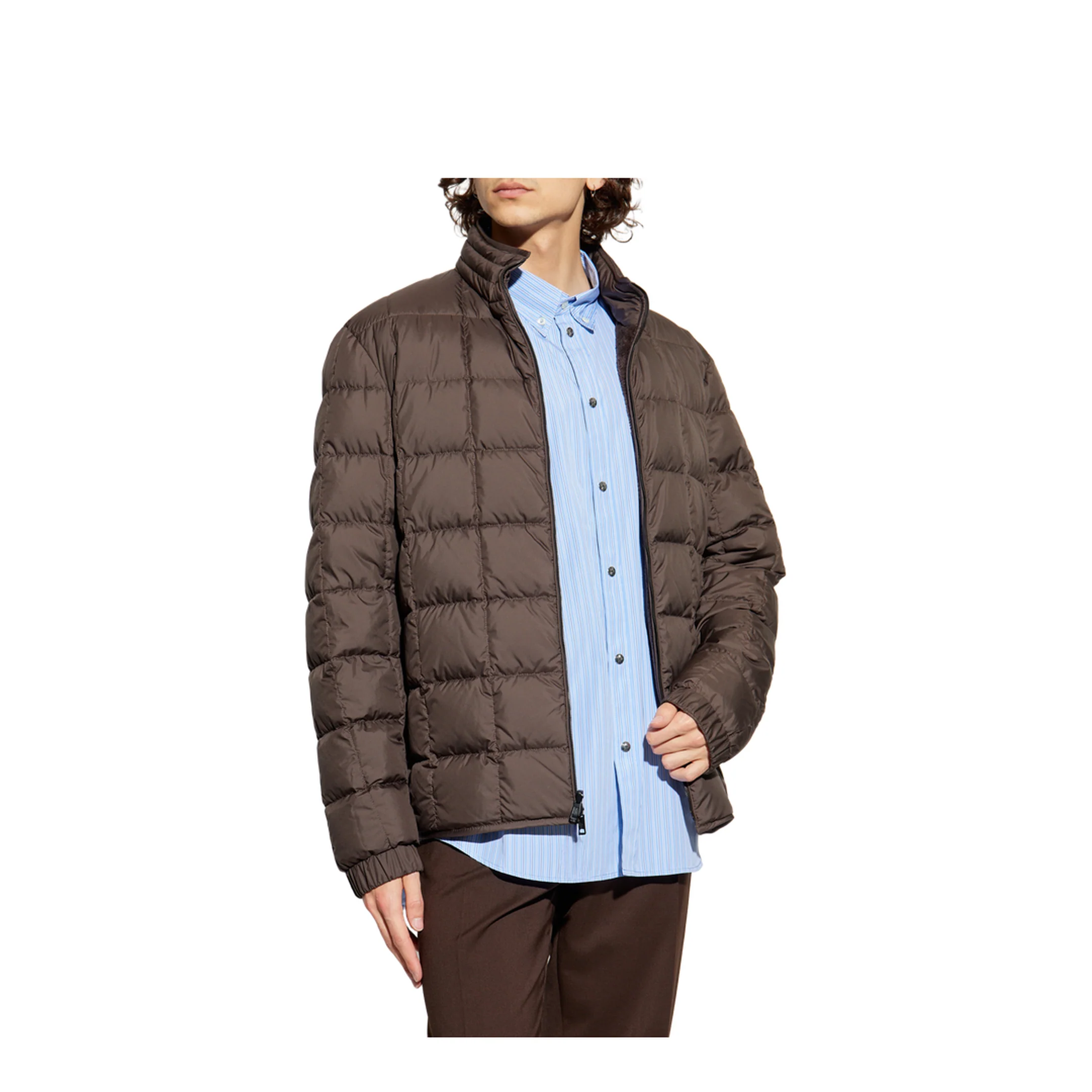 Brown Livra Reversible Teddy Short Down Jacket - Image 5