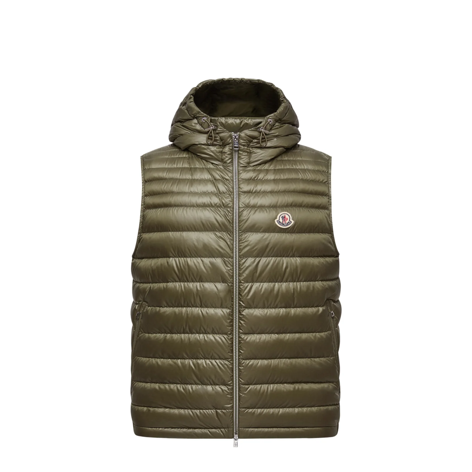 Olive Green Orant Hooded Down Vest