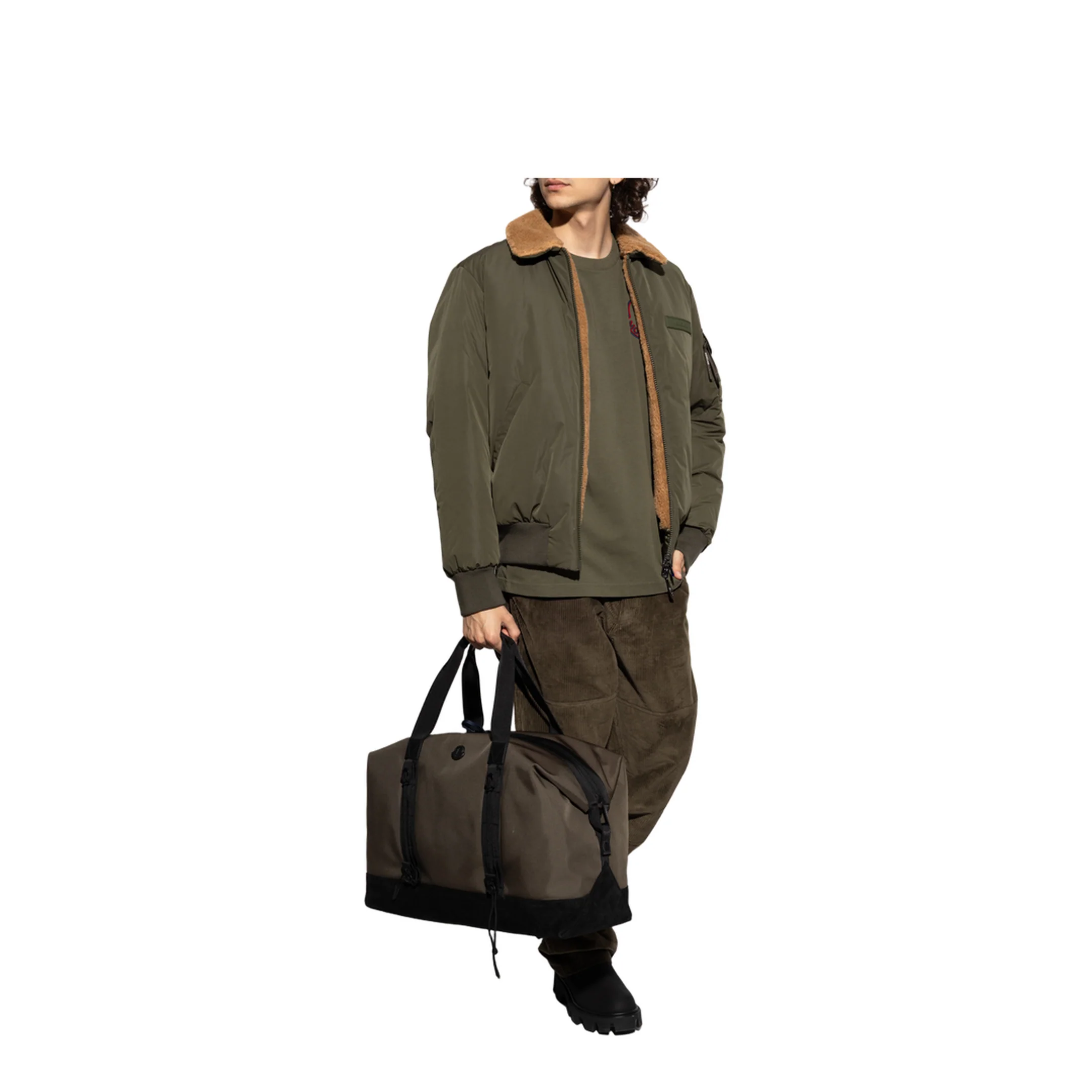 Sherpa Collar Bomber Jacket - Image 2