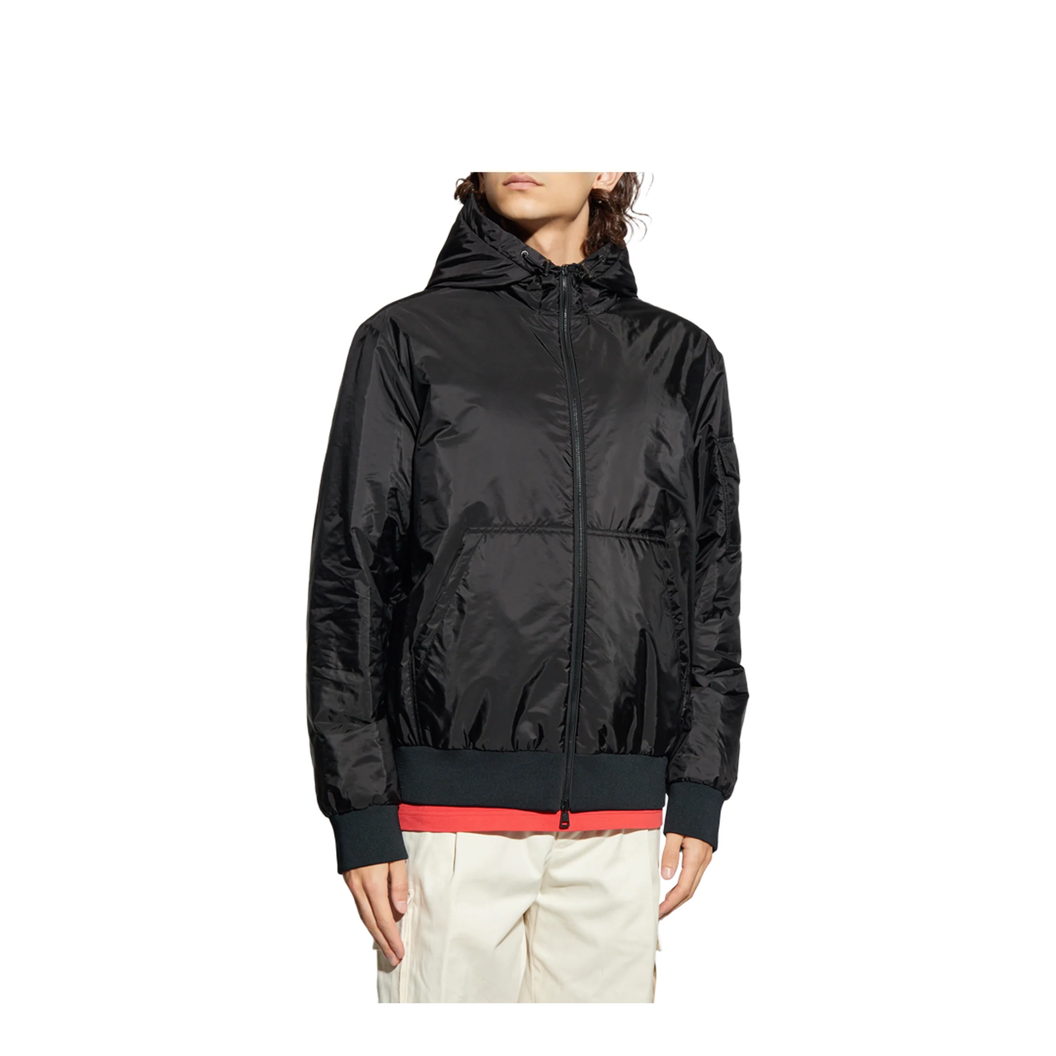 Black Poiliot Hooded Short Down Jacket - Image 3