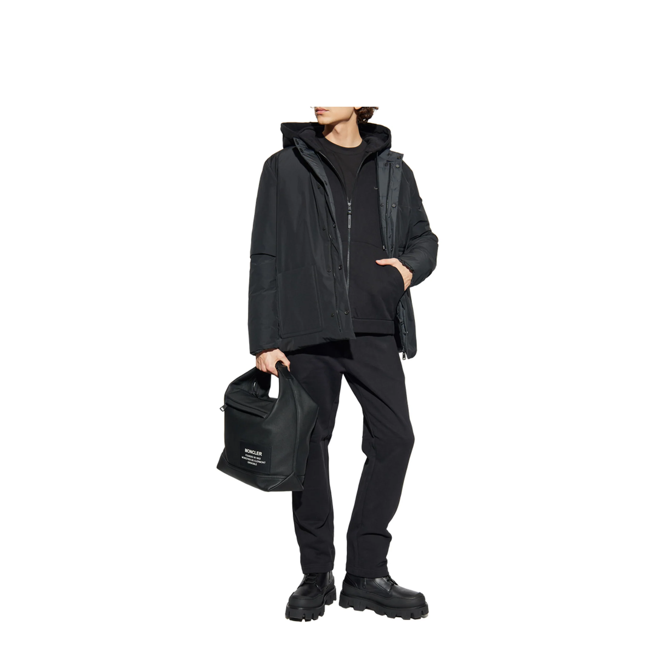 Black Ouille Reversible Short Down Jacket - Image 2
