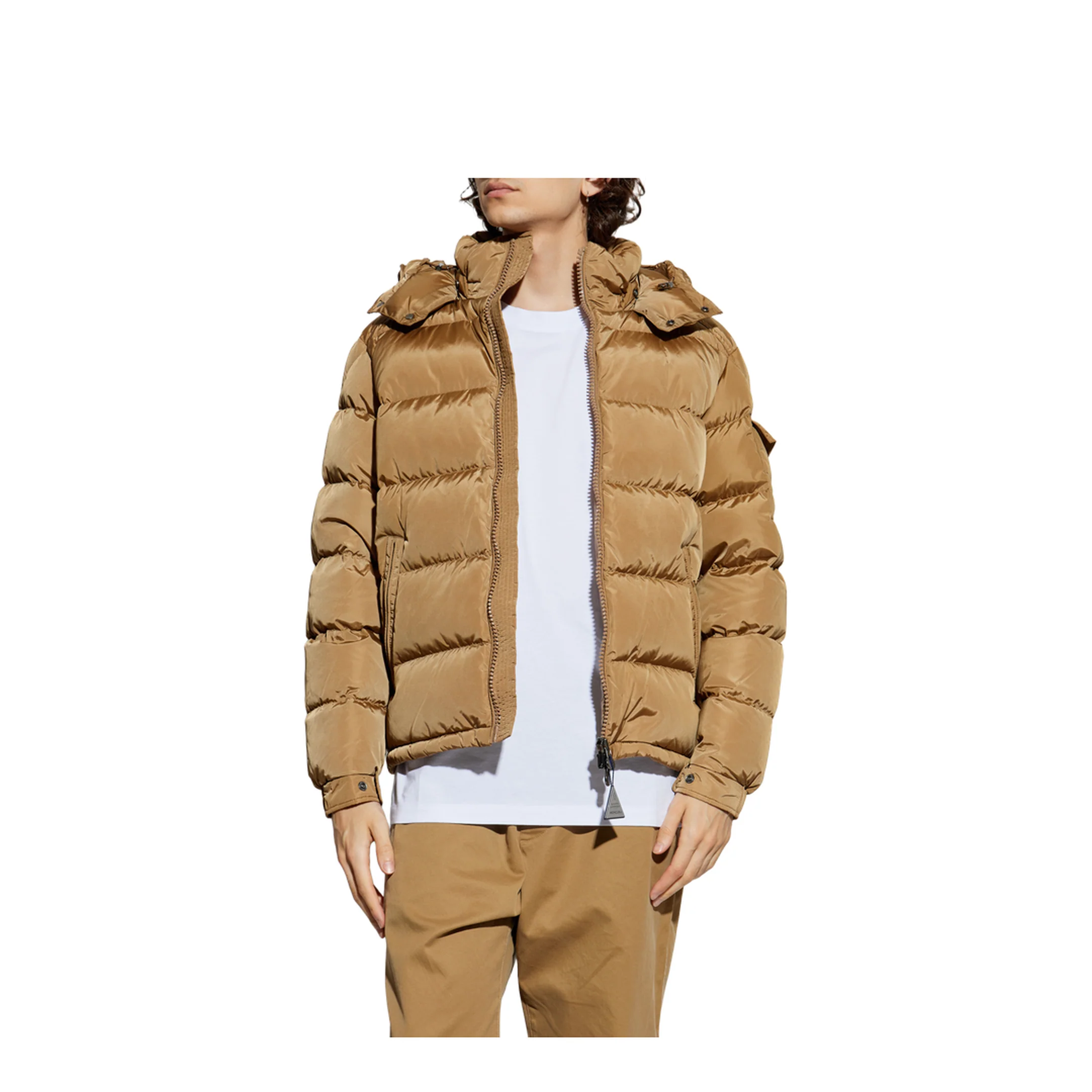 Brown Maya Matte Short Down Jacket - Image 3