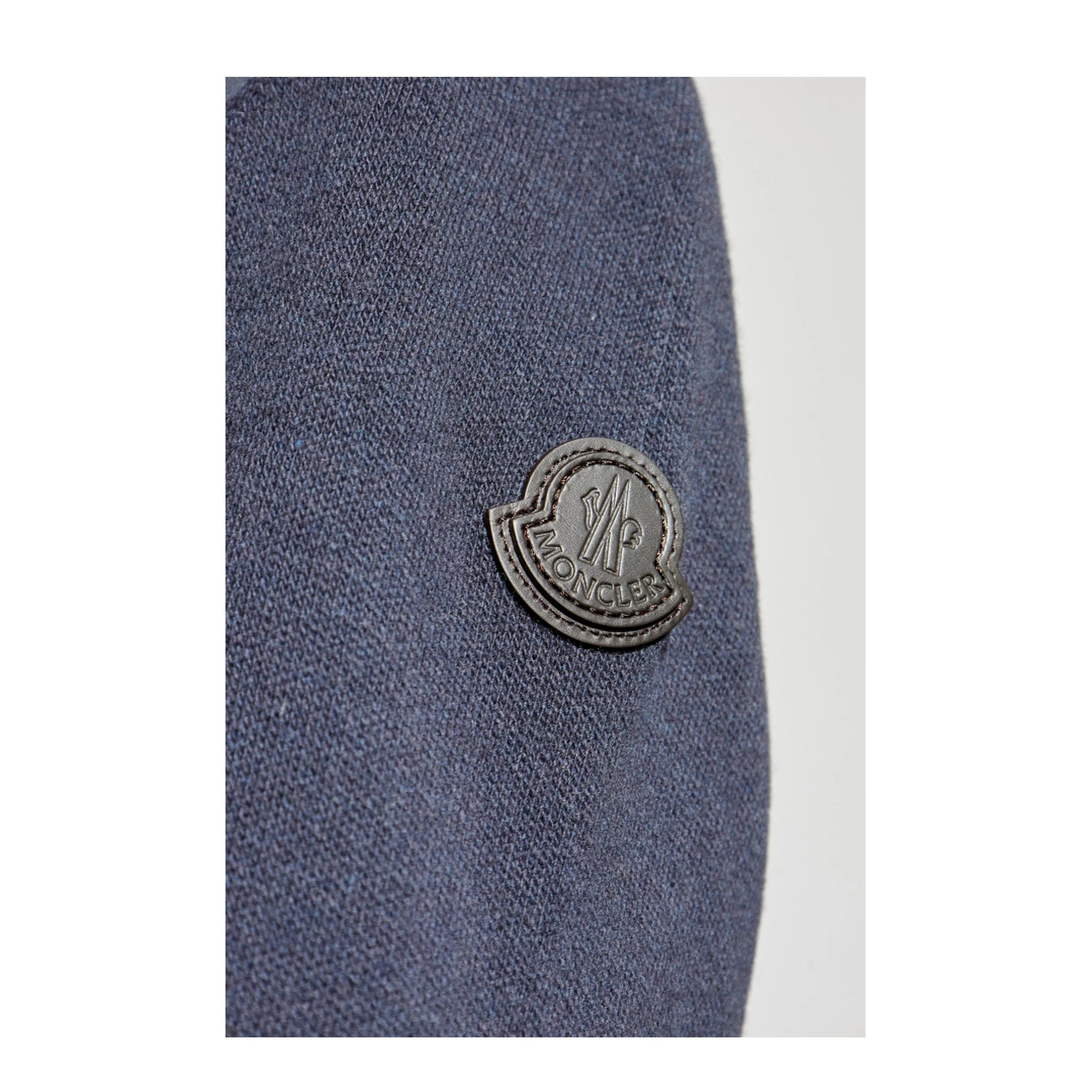 Blue Padded Wool & Cashmere Zip-Up Cardigan - Image 5