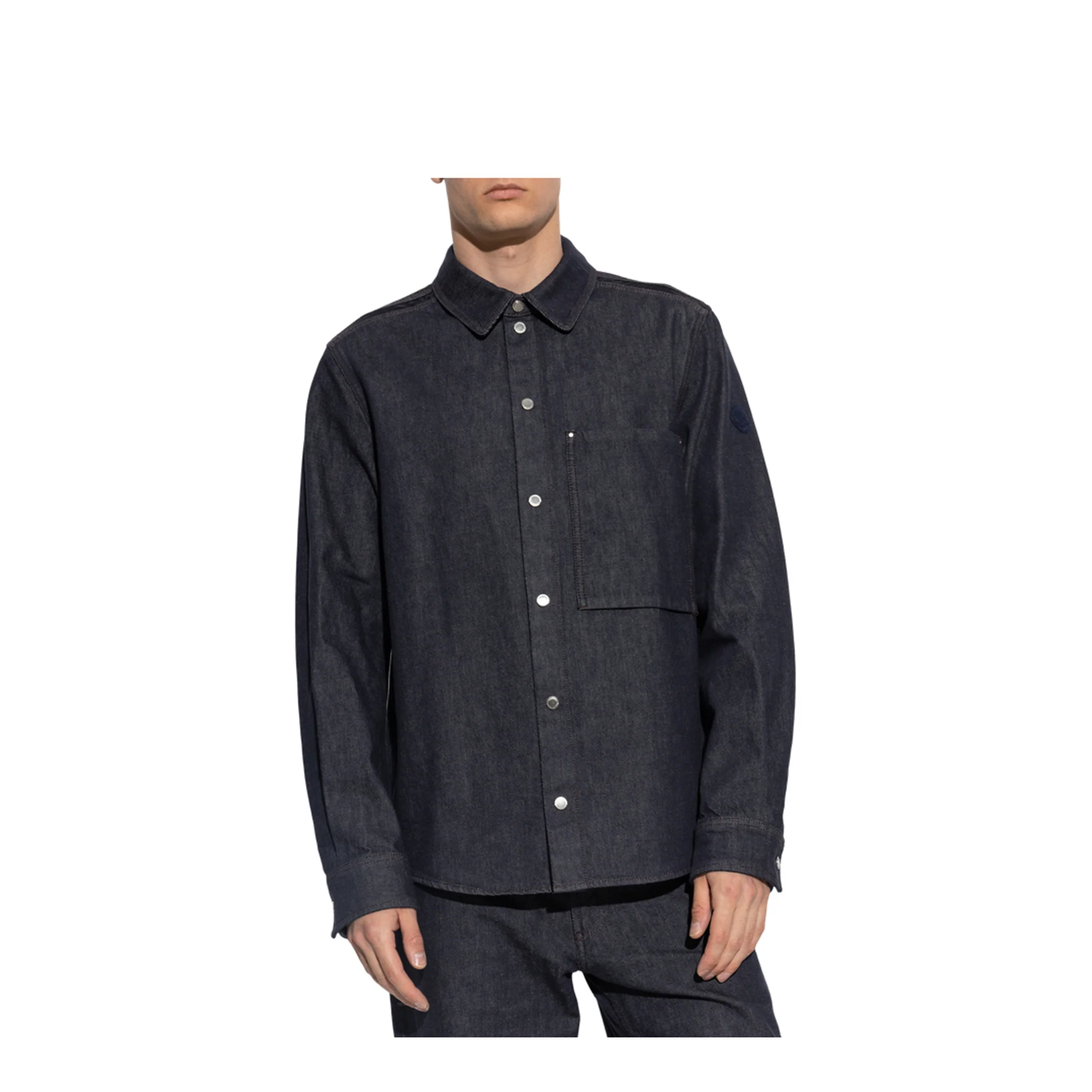Blue Denim Long Sleeve Shirt - Image 3