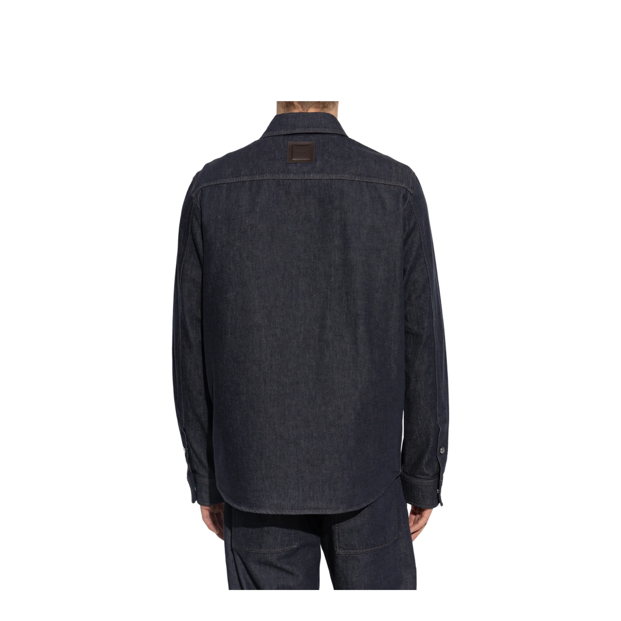 Blue Denim Long Sleeve Shirt - Image 4