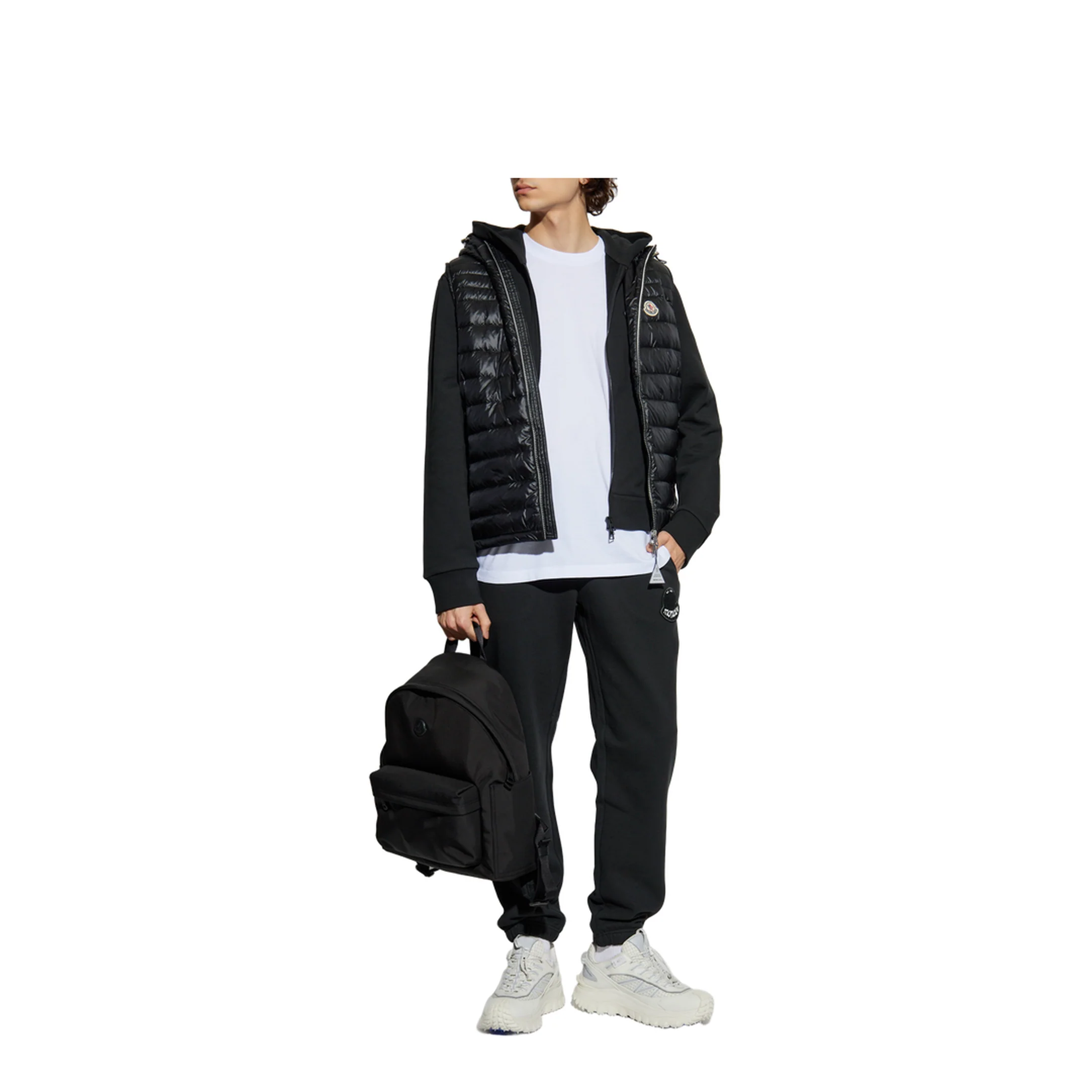 Black Orant Hooded Down Vest - Image 2