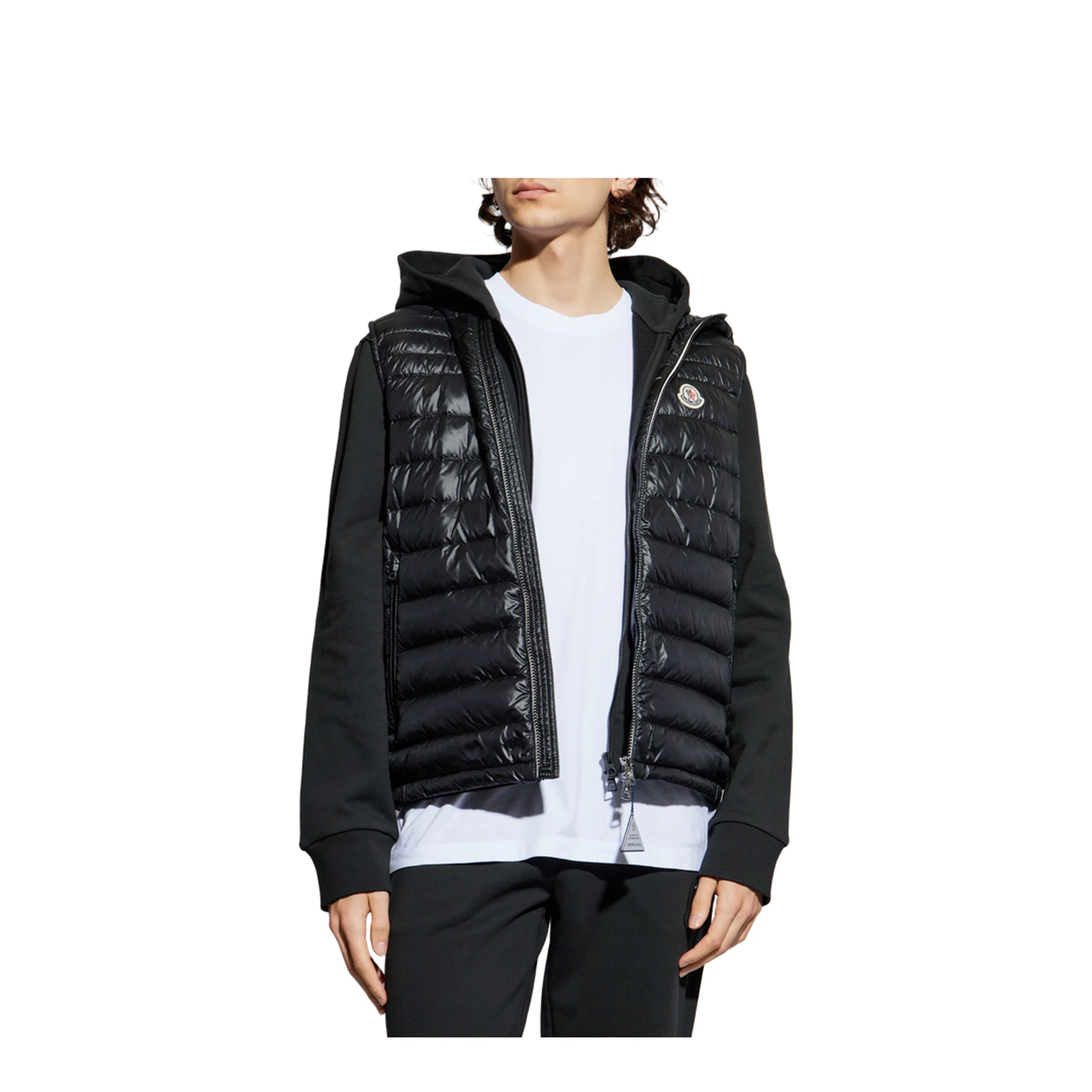 Black Orant Hooded Down Vest - Image 3