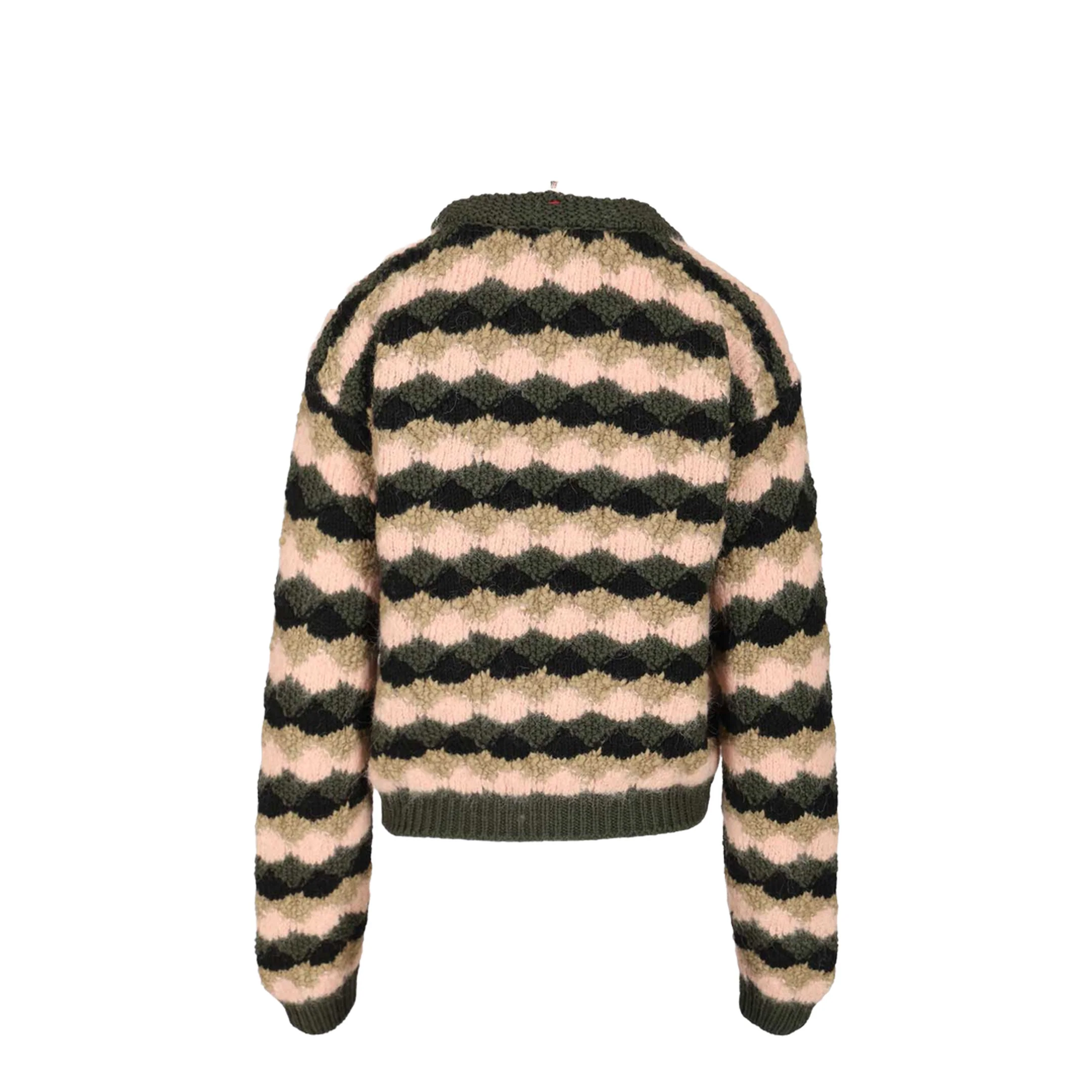 Multicolour Wool & Alpaca Blend Striped Jumper - Image 2