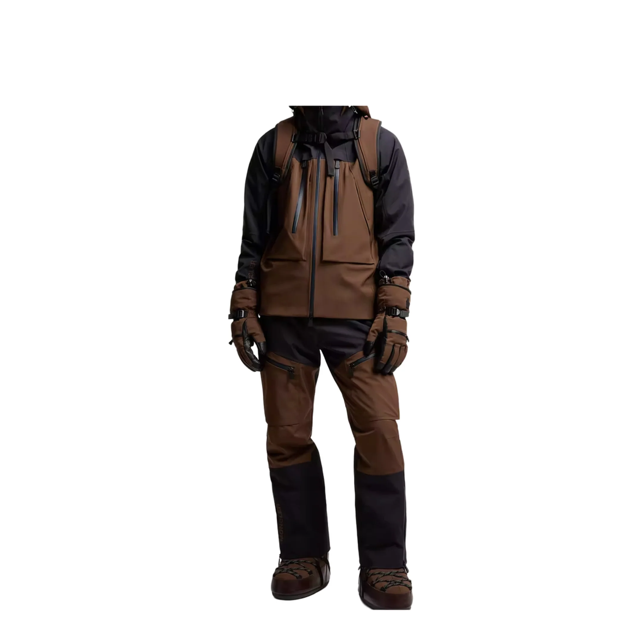 Navy and Brown Casual Jacket - Image 4