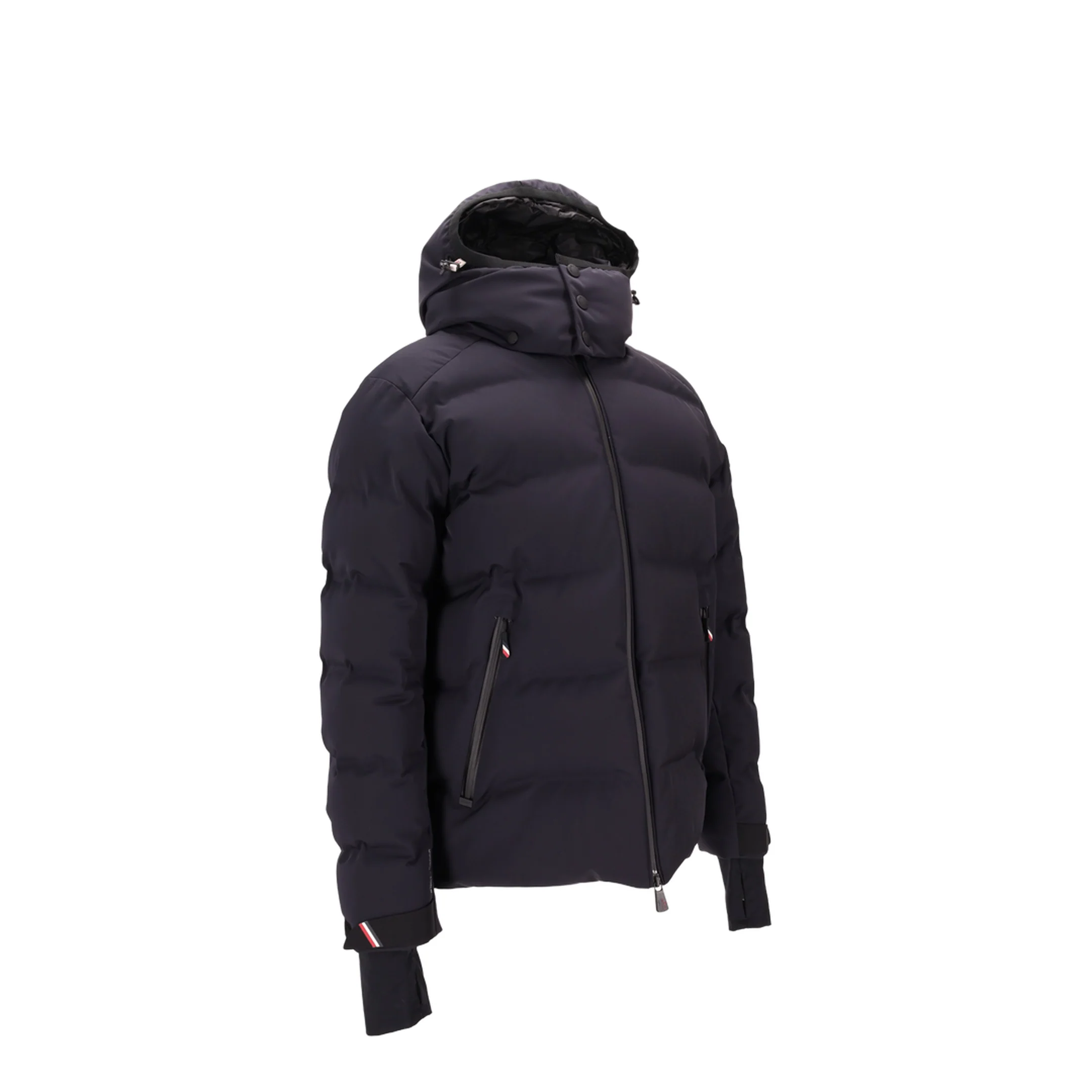 Navy Blue Montgetech Hooded Down Ski Jacket - Image 2