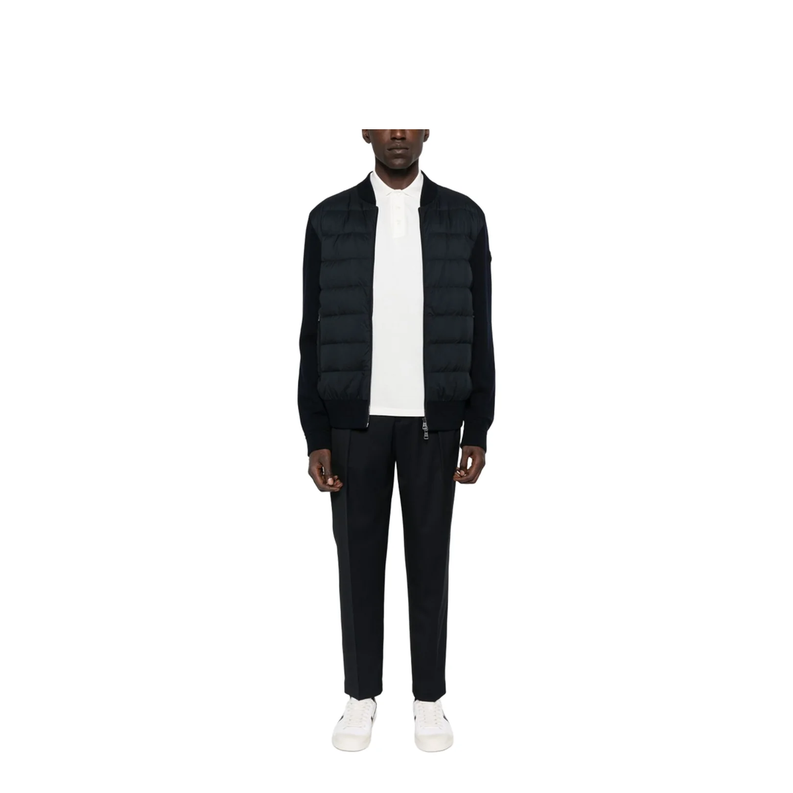 Padded Wool Zip-Up Cardigan - Image 3