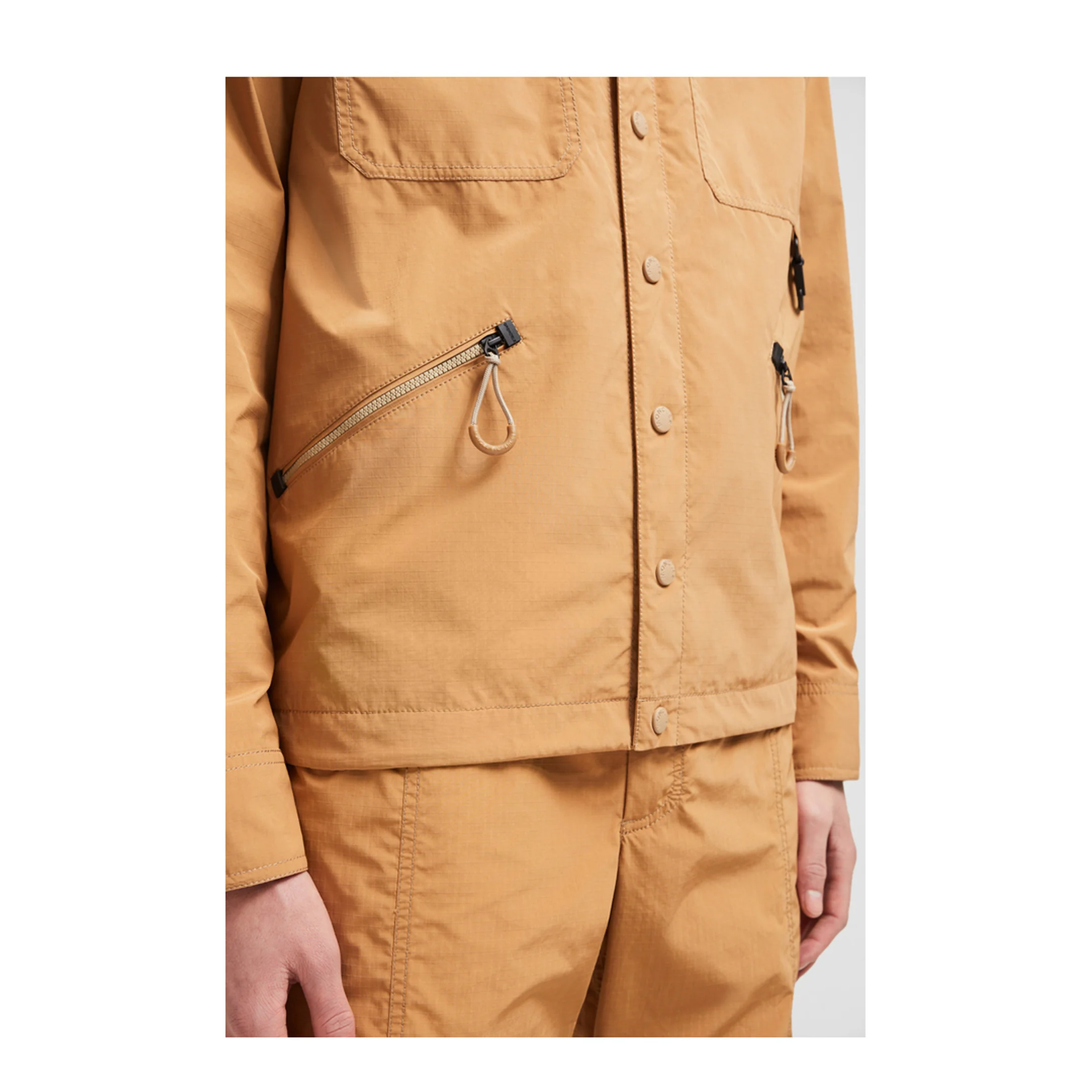 Ochre Orange Zennor Shirt Jacket - Image 4