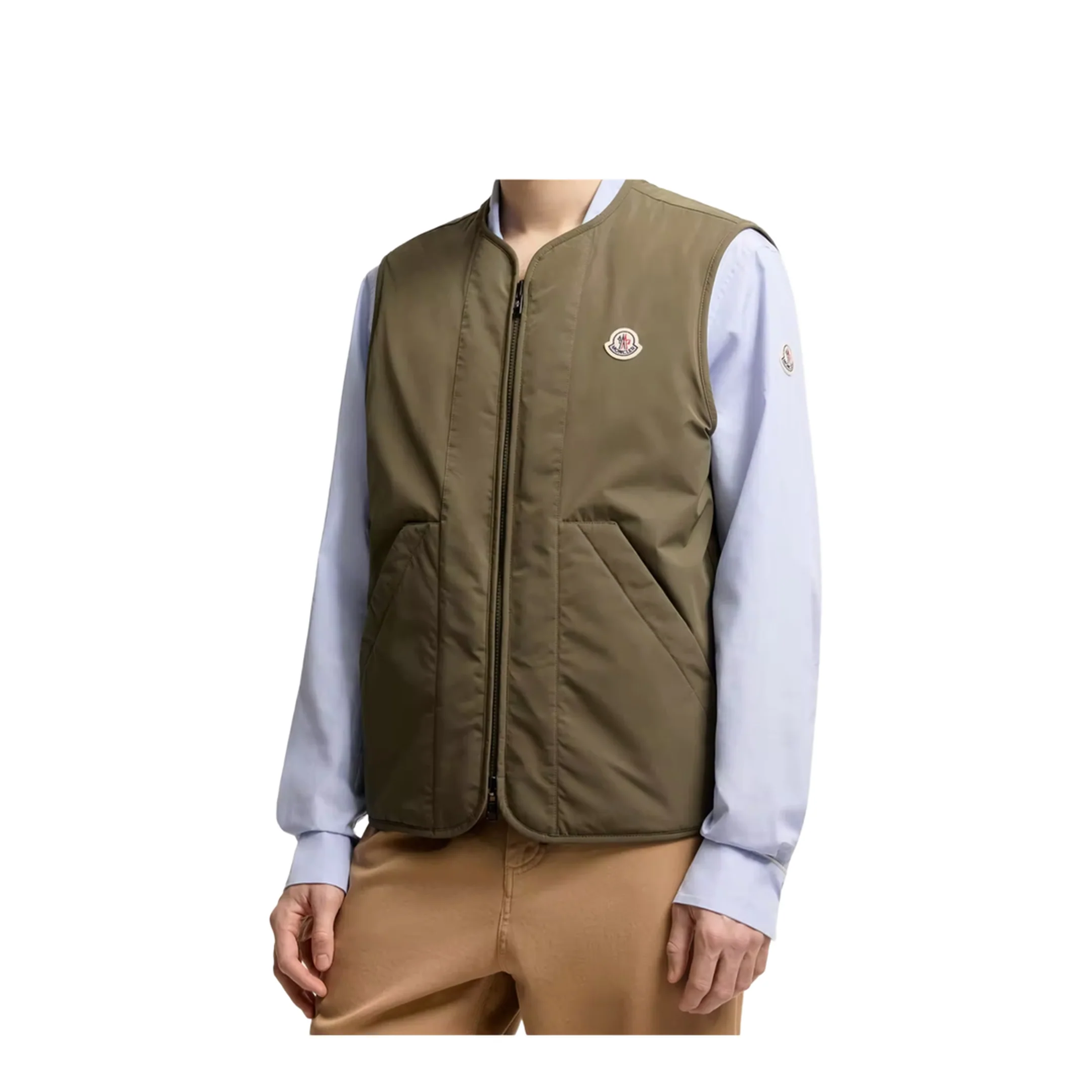 Olive Green Roquille 3-in-1 Reversible Down Shirt Jacket - Image 5