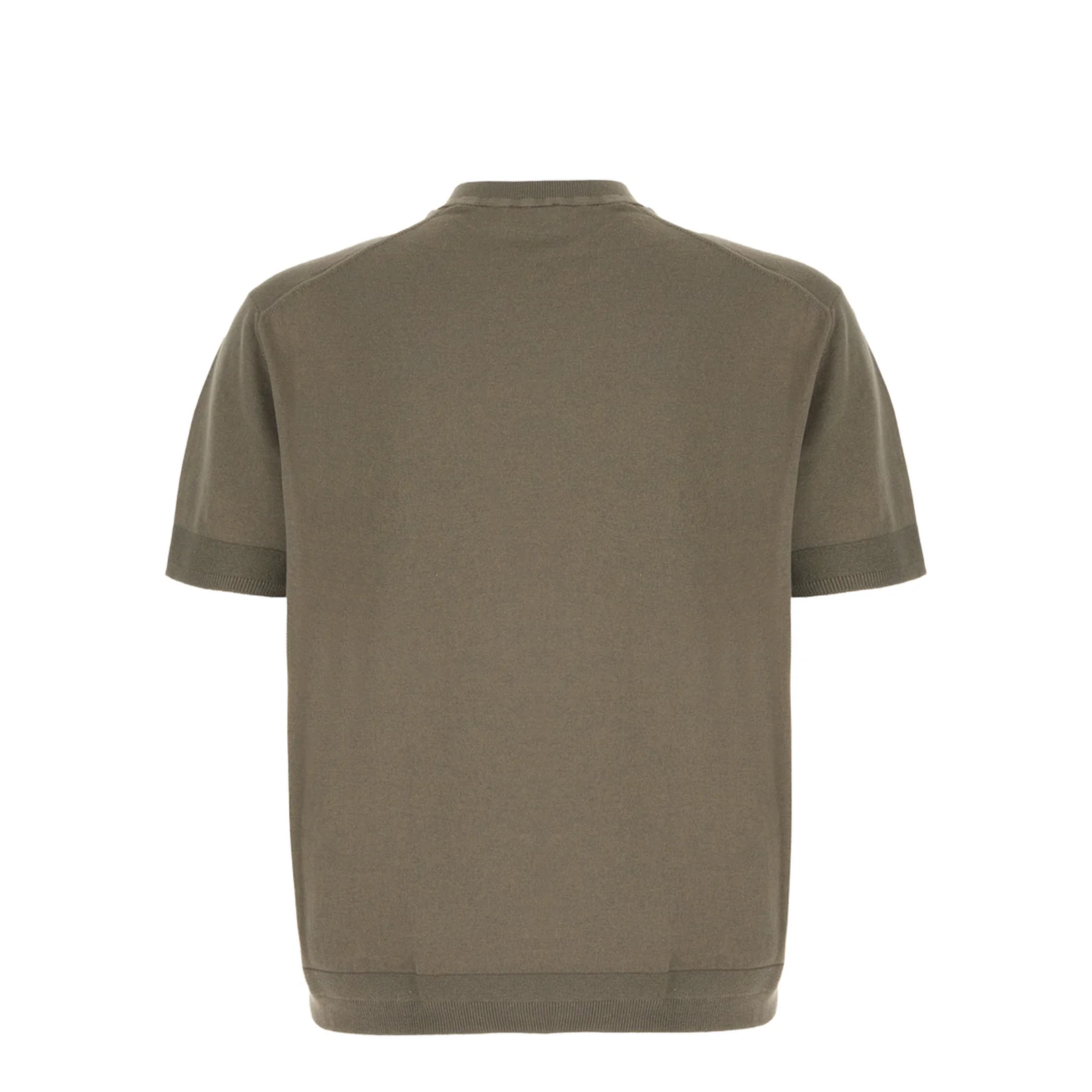 Olive Green Silk Blend Sweater - Image 2