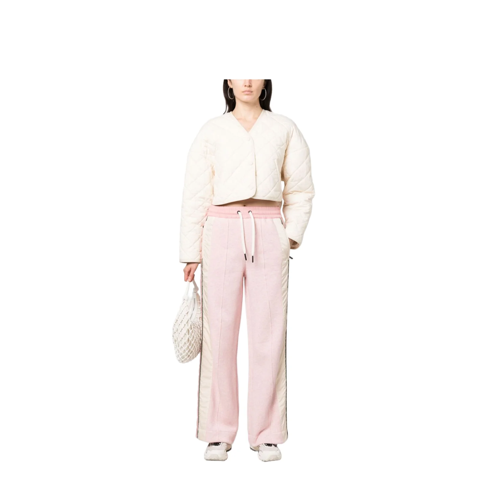 Pink Cotton Joggers - Image 2