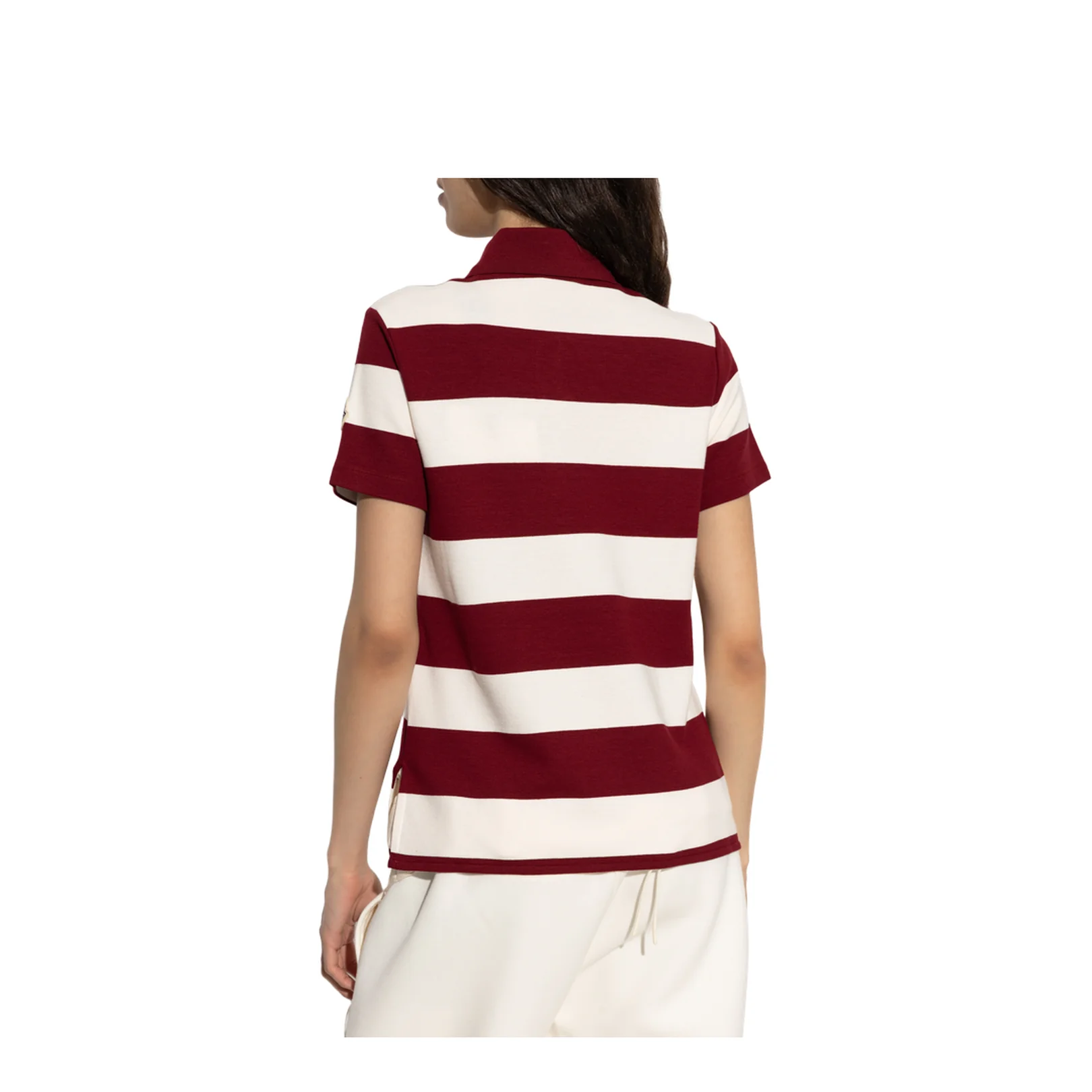 Polo with Logo Striped Red White - Image 4