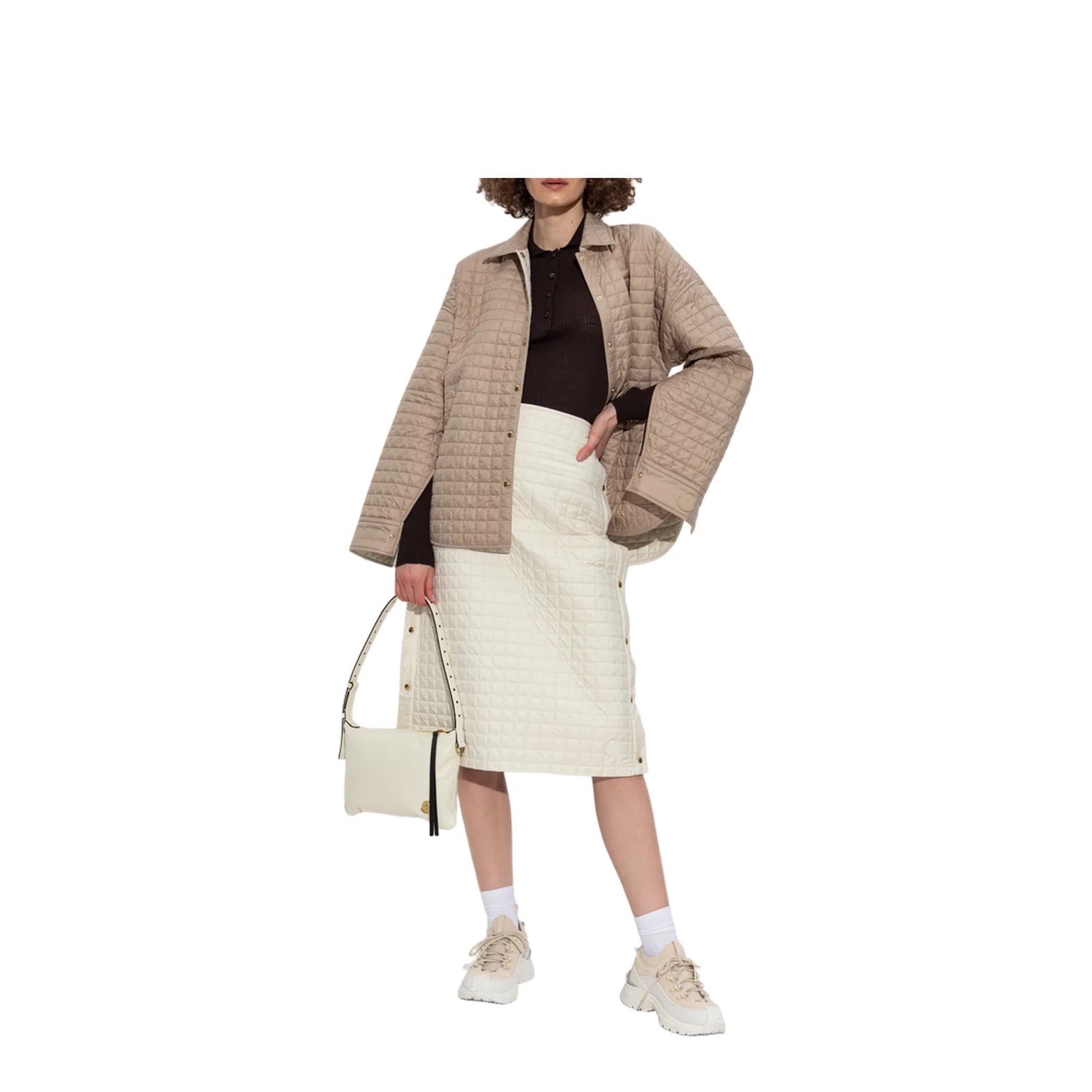 Quilted Shirt Beige - Image 2