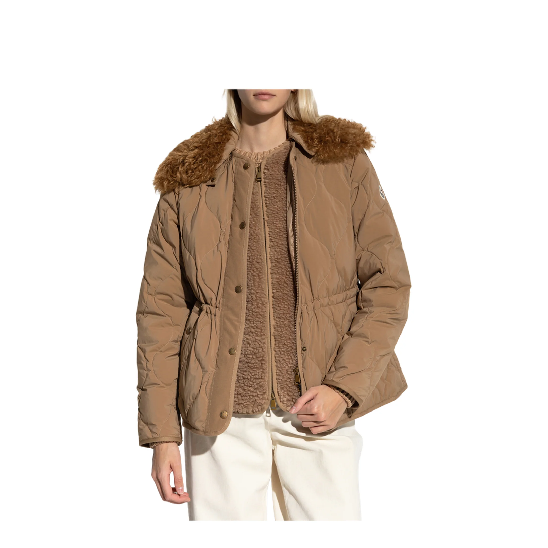 Quintin 3-in-1 Shearling-Trimmed Short Down Jacket - Image 3