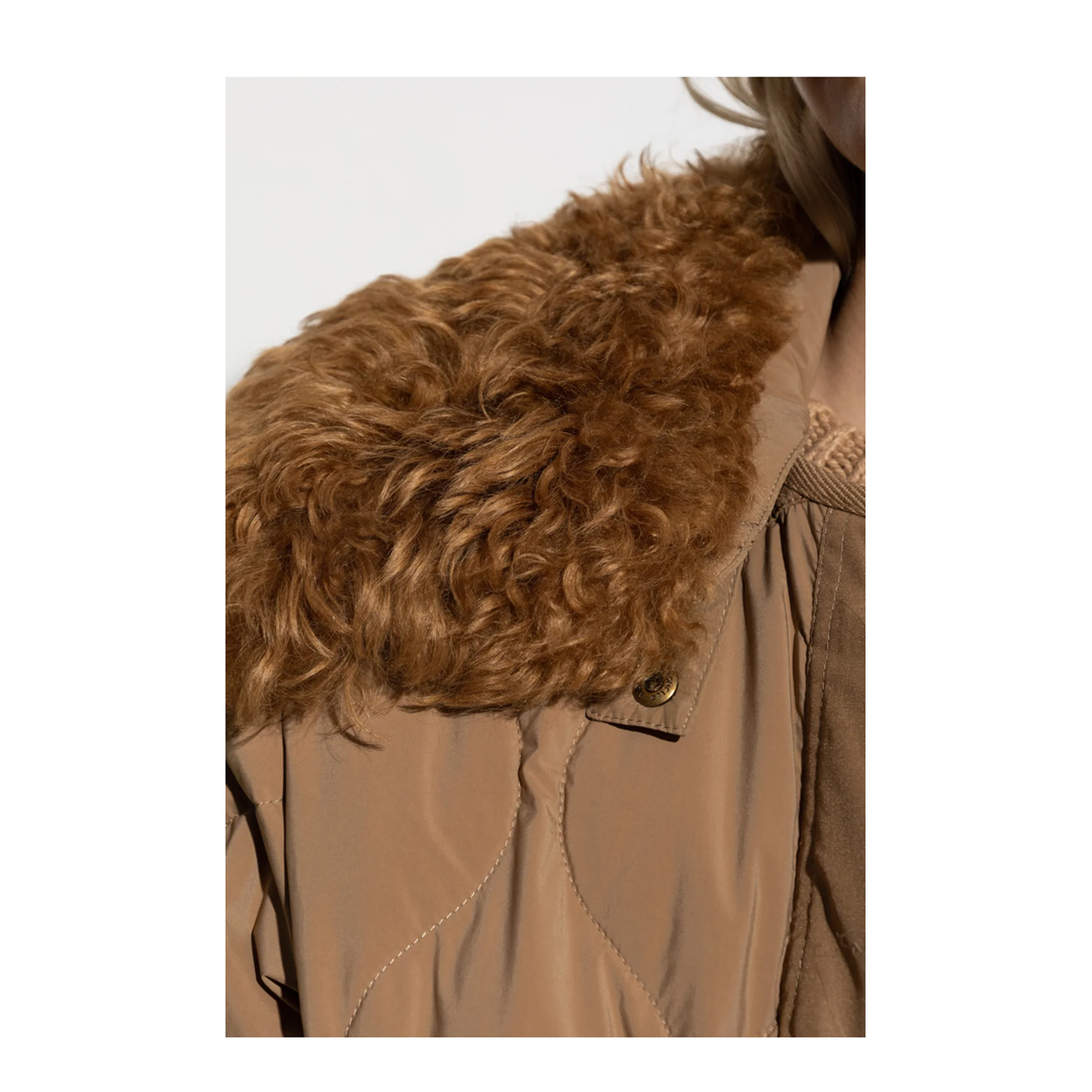 Quintin 3-in-1 Shearling-Trimmed Short Down Jacket - Image 5
