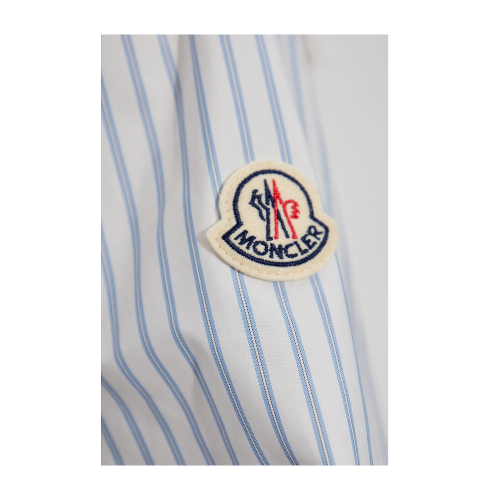 White Shirt with Blue Striped Pattern - Image 5