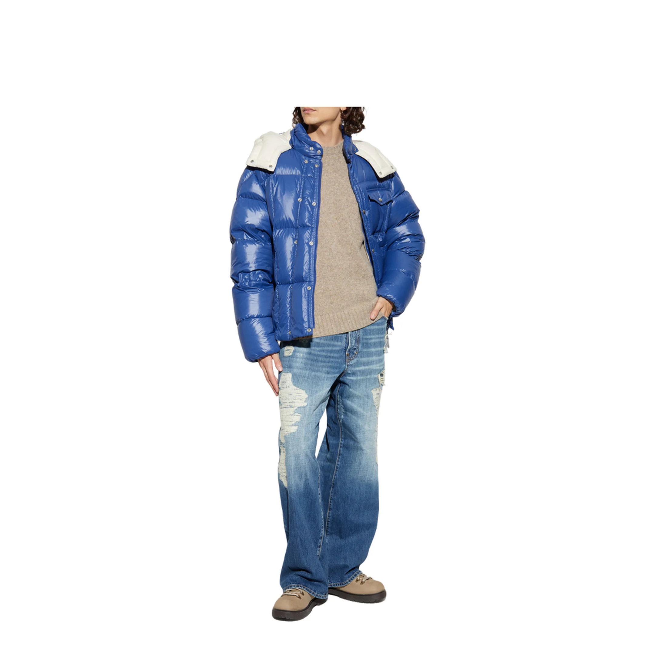 Serfanto Short Down Jacket Blue - Image 2