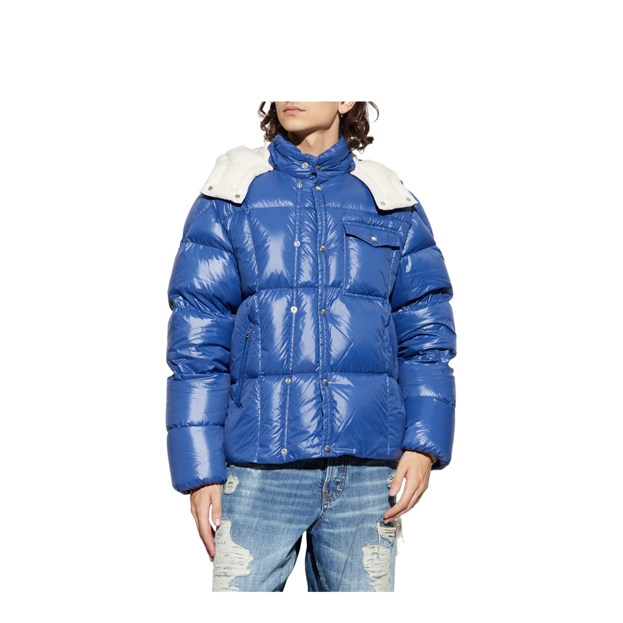 Serfanto Short Down Jacket Blue - Image 3