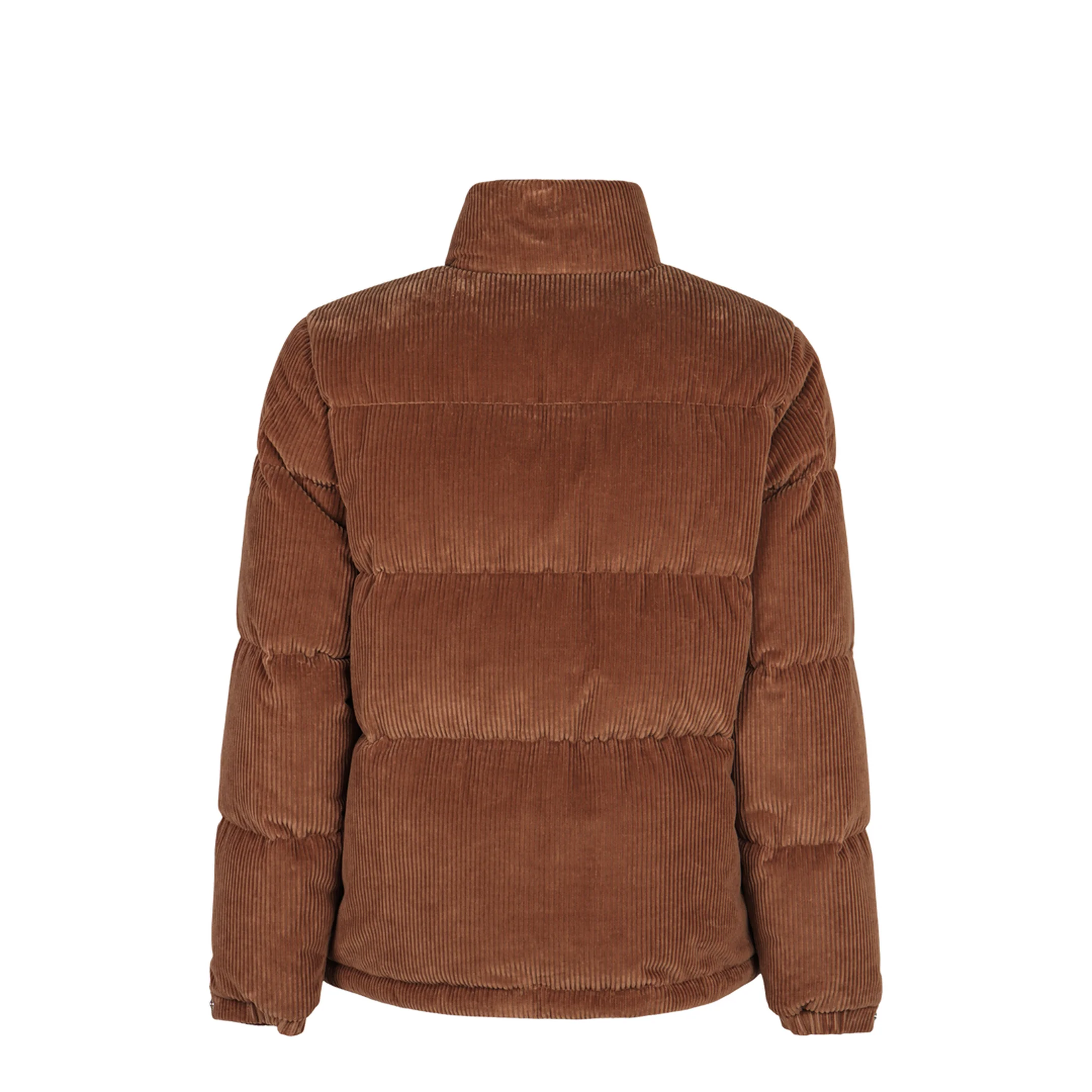 Short Puffer Jacket Serrant In Ribbed Velvet - Image 4